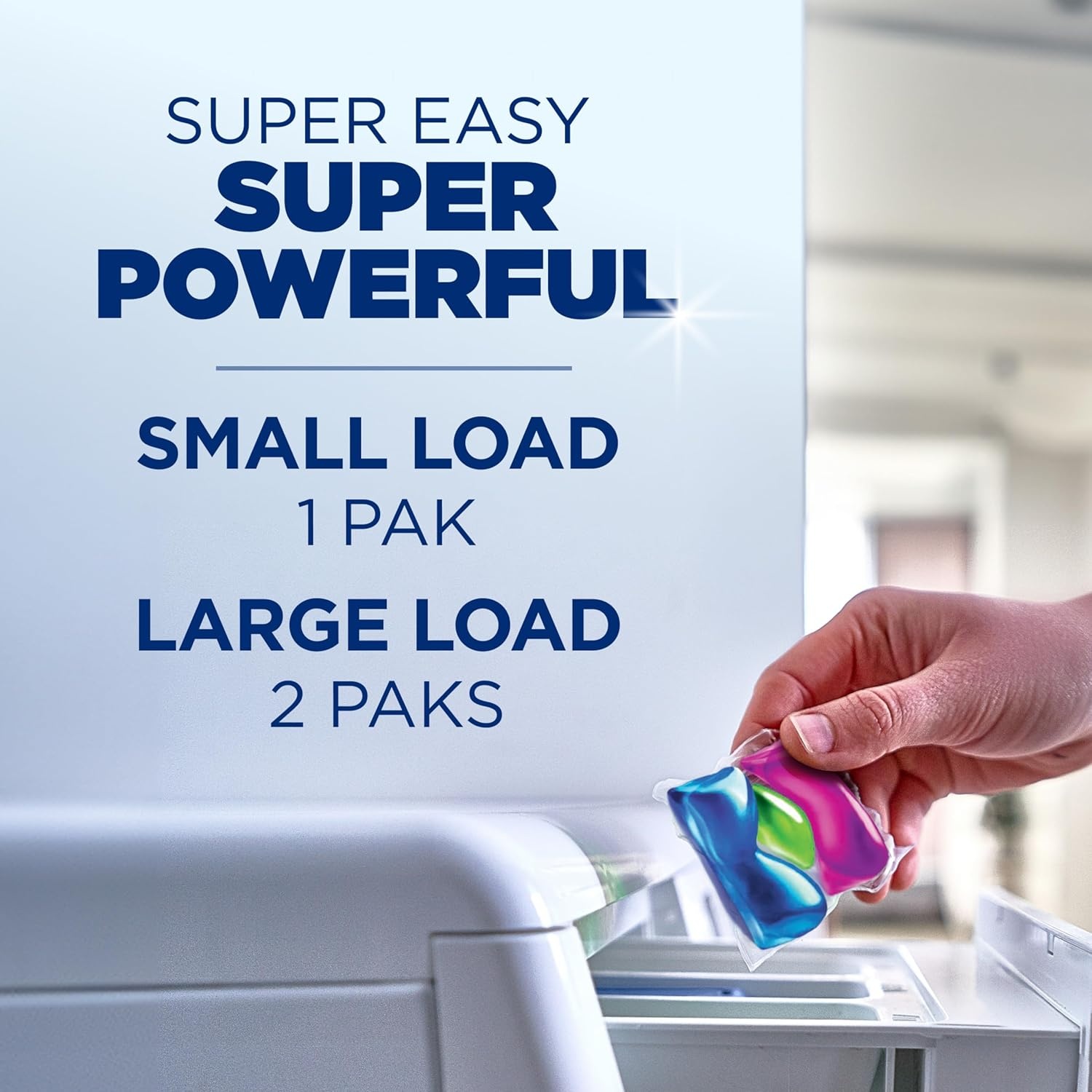 image:imageARM amp HAMMER Deep Clean Odor Formula Laundry Detergent Power Paks 21 ctRadiant Burst