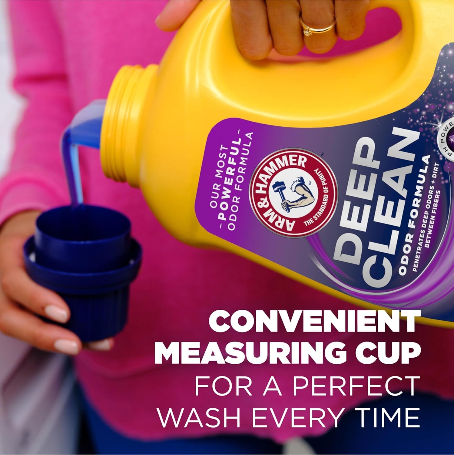 image:imageARM amp HAMMER Deep Clean Odor Formula Liquid Laundry Detergent 102 fl oz 68 LoadsRadiant Burst