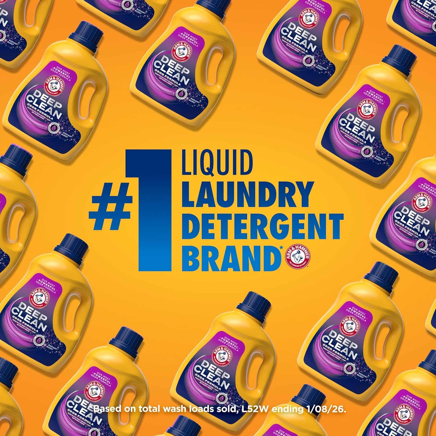 image:imageARM amp HAMMER Deep Clean Odor Formula Liquid Laundry Detergent 102 fl oz 68 LoadsRadiant Burst