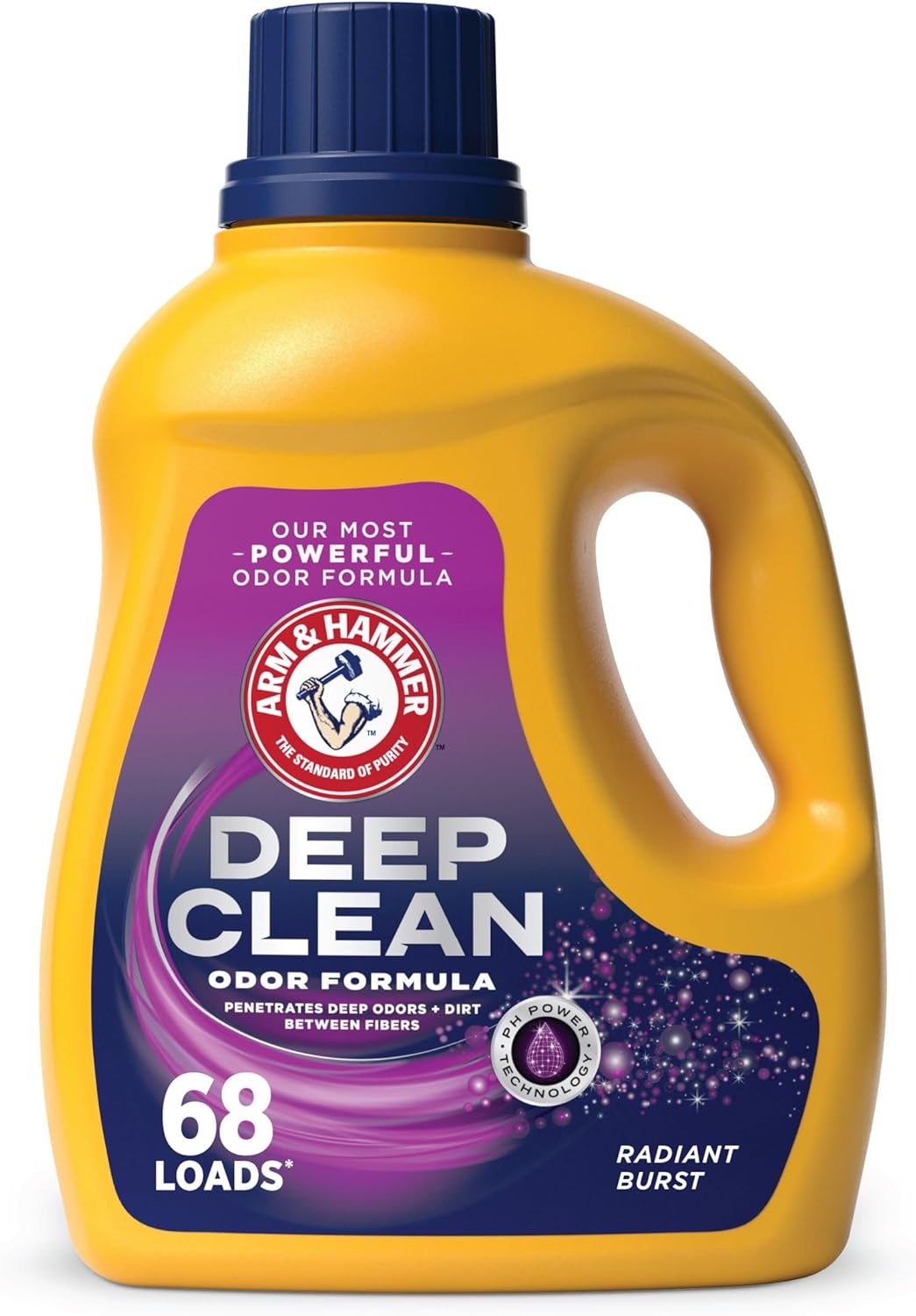 image:imageARM amp HAMMER Deep Clean Odor Formula Liquid Laundry Detergent 102 fl oz 68 LoadsRadiant Burst