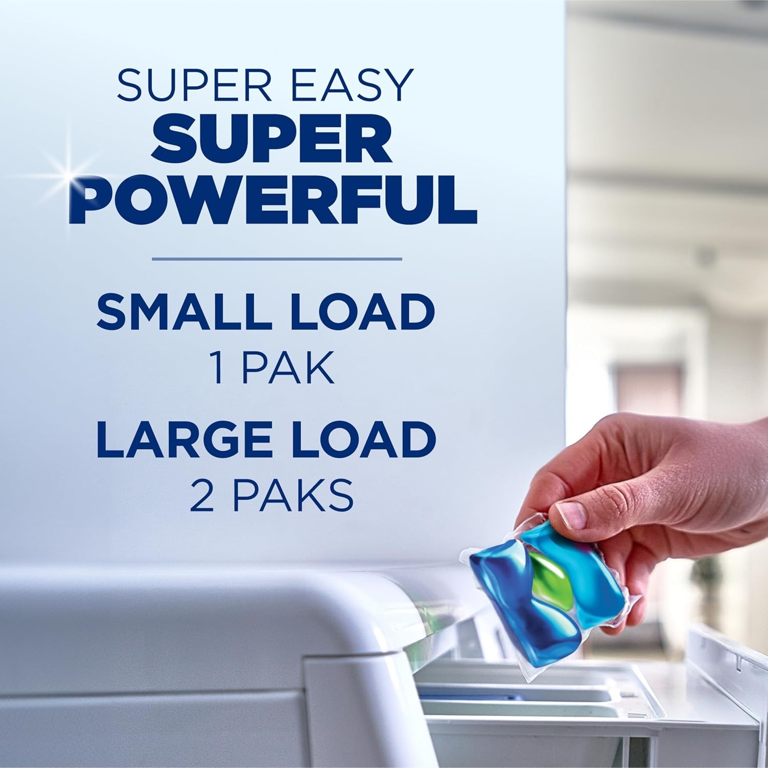 image:imageARM amp HAMMER Deep Clean Stain Formula Laundry Detergent Power Paks Sparkling Clean Scent 32 Count 32 LoadsClean Brust
