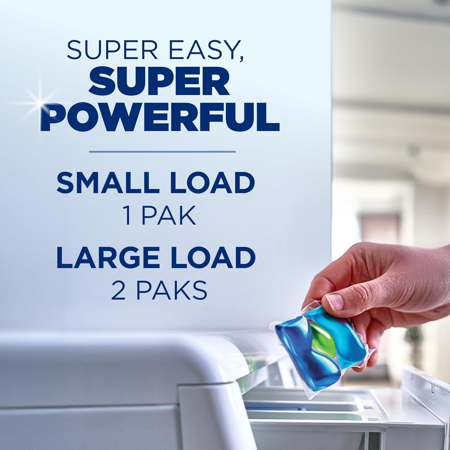 image:imageARM amp HAMMER Deep Clean Stain Formula Laundry Detergent Power Paks Sparkling Clean Scent 32 Count 32 LoadsSparkling Clean