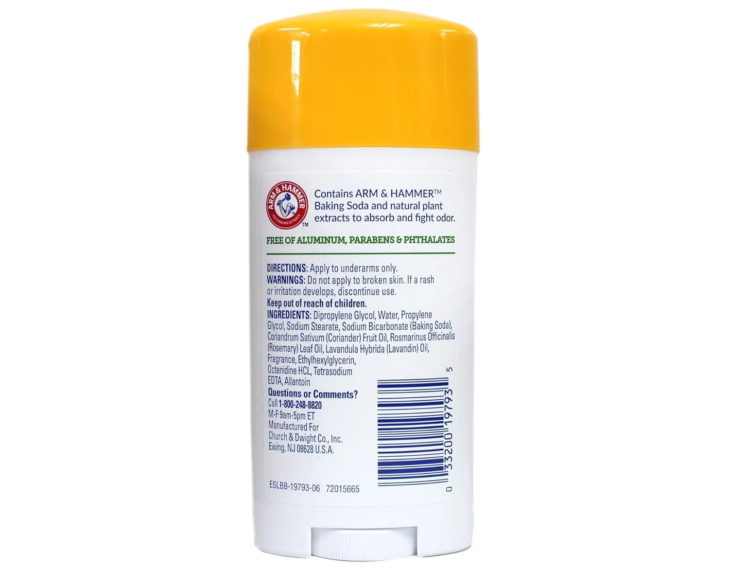 image:imageARM amp HAMMER Essentials Deodorant Clean Juniper Berry Wide Stick Made with Natural Deodorizers Free From Aluminum Parabens amp Phthalates 25 oz Pack of 2Rosemary Lavender