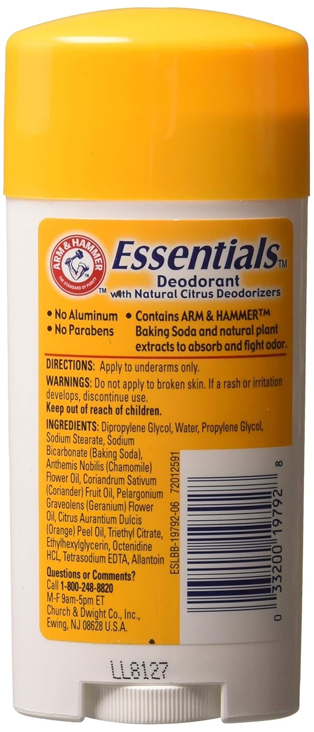 image:imageARM amp HAMMER Essentials Deodorant Clean Juniper Berry Wide Stick Made with Natural Deodorizers Free From Aluminum Parabens amp Phthalates 25 oz Pack of 2Unscented