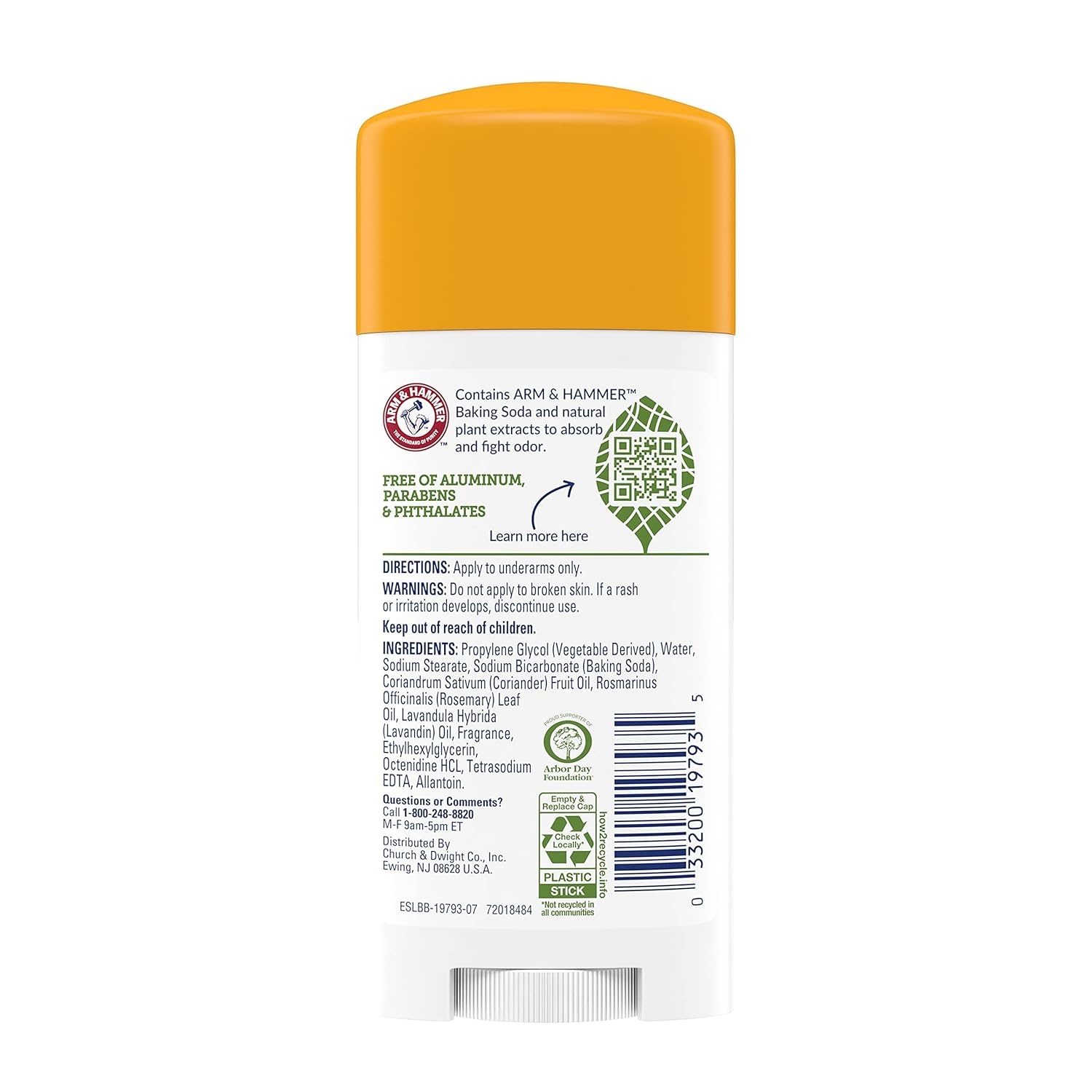 image:imageARM amp HAMMER Essentials Deodorant Clean Juniper Berry Wide Stick Made with Natural Deodorizers Free From Aluminum Parabens amp Phthalates 25 oz Pack of 2Rosemary Lavender