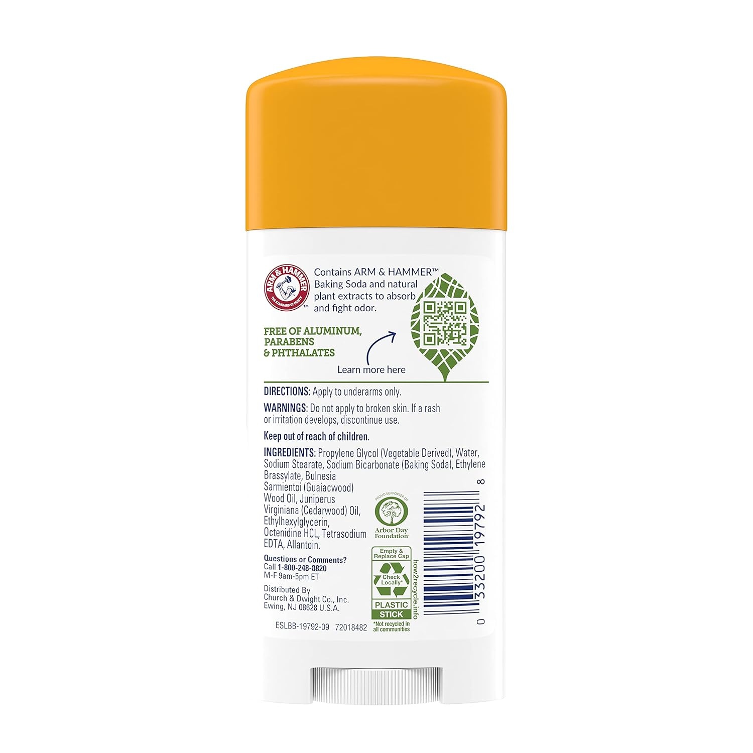 image:imageARM amp HAMMER Essentials Deodorant Clean Juniper Berry Wide Stick Made with Natural Deodorizers Free From Aluminum Parabens amp Phthalates 25 oz Pack of 2Unscented