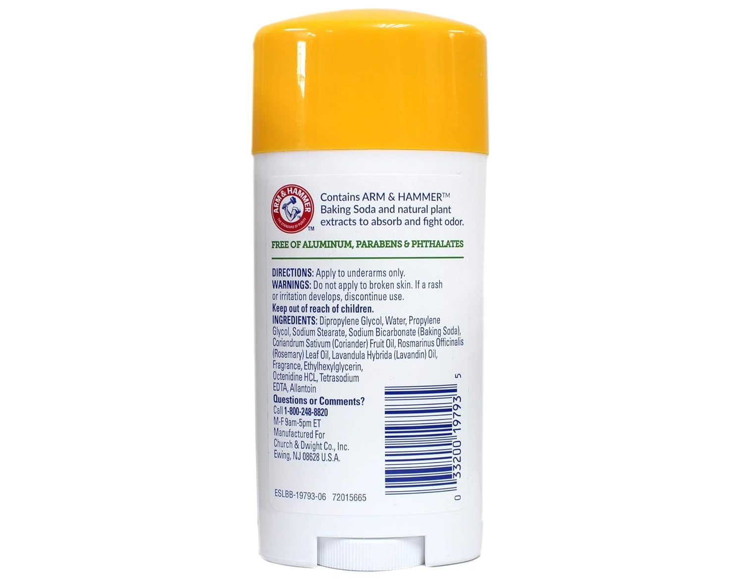 image:imageARM amp HAMMER Essentials Deodorant Clean Juniper Berry Wide Stick Made with Natural Deodorizers Free From Aluminum Parabens amp Phthalates 25 oz Pack of 2Rosemary Lavender