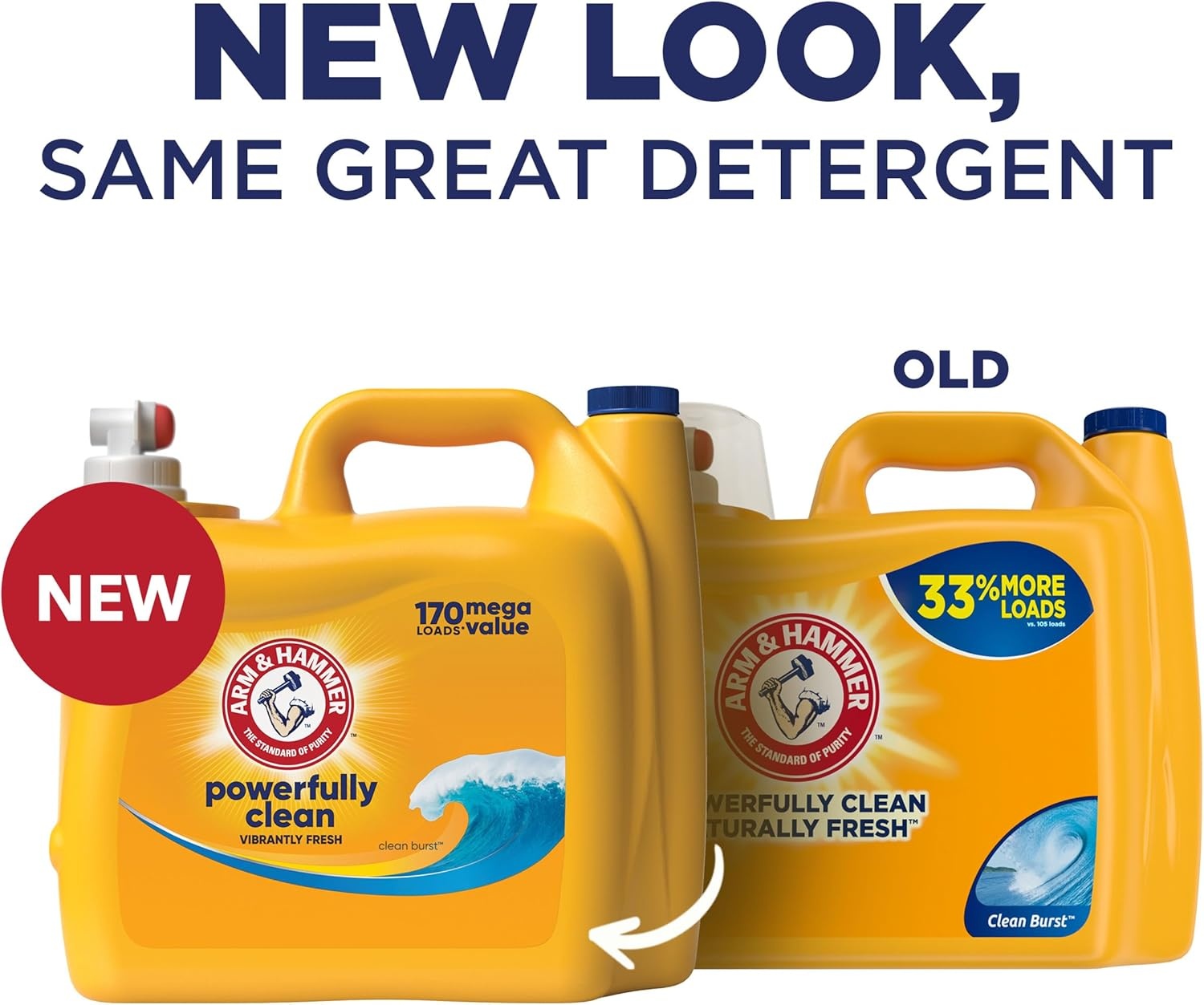 image:imageARM amp HAMMER Liquid Laundry Detergent Clean Burst Fresh 200 fl oz 200 Loads HE Laundry Detergent LiquidClean Burst