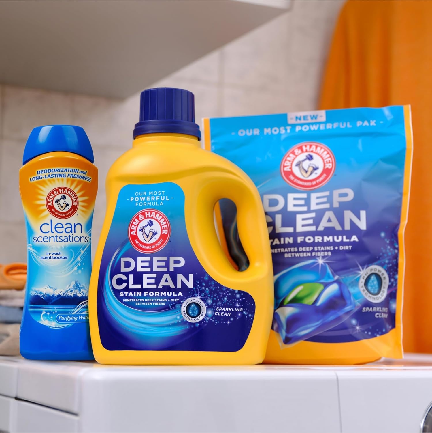 image:imageARM amp HAMMER Plus OxiClean Max Force Deep Clean Stain Formula Liquid Laundry Detergent Sparkling Clean Scent 75 Fl Oz 50 LoadsSparkling Clean