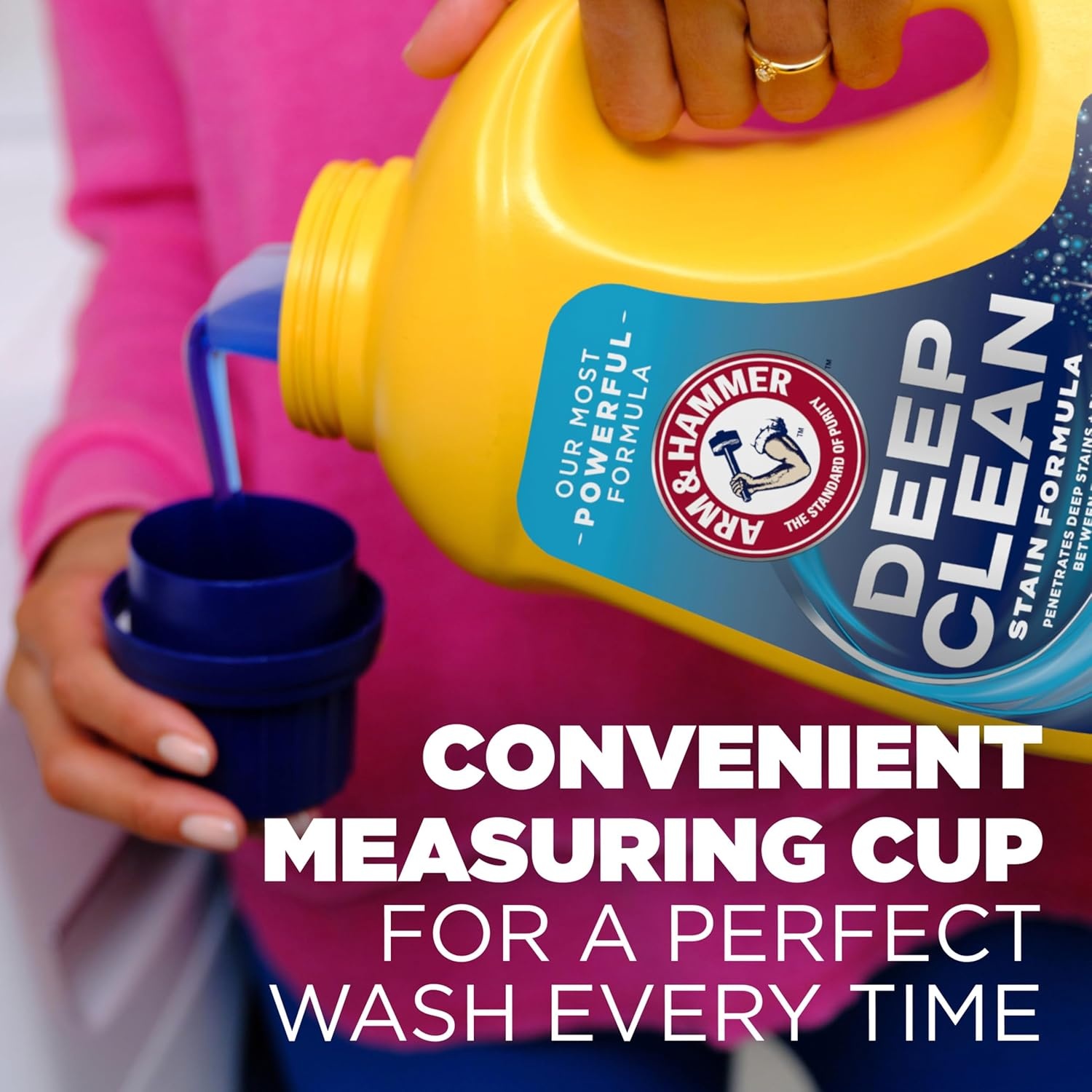 image:imageARM amp HAMMER Plus OxiClean Max Force Deep Clean Stain Formula Liquid Laundry Detergent Sparkling Clean Scent 75 Fl Oz 50 LoadsSparkling Clean