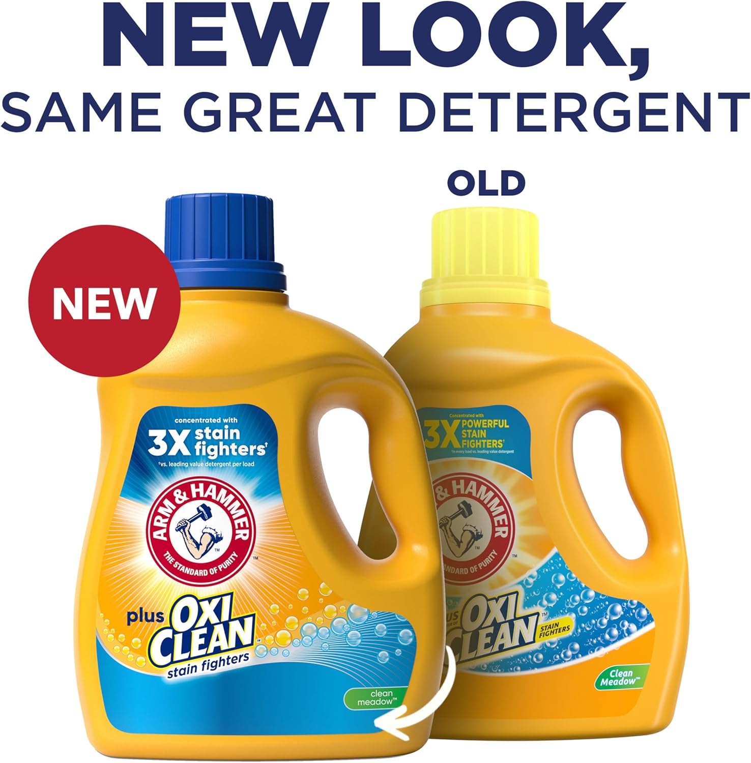 image:imageARM amp HAMMER Plus OxiClean Ultra Stain Fighters Liquid Laundry Detergent Stain Remover for Clothes Fresh Scent 74 Loads 962 Fl OzClean Meadow