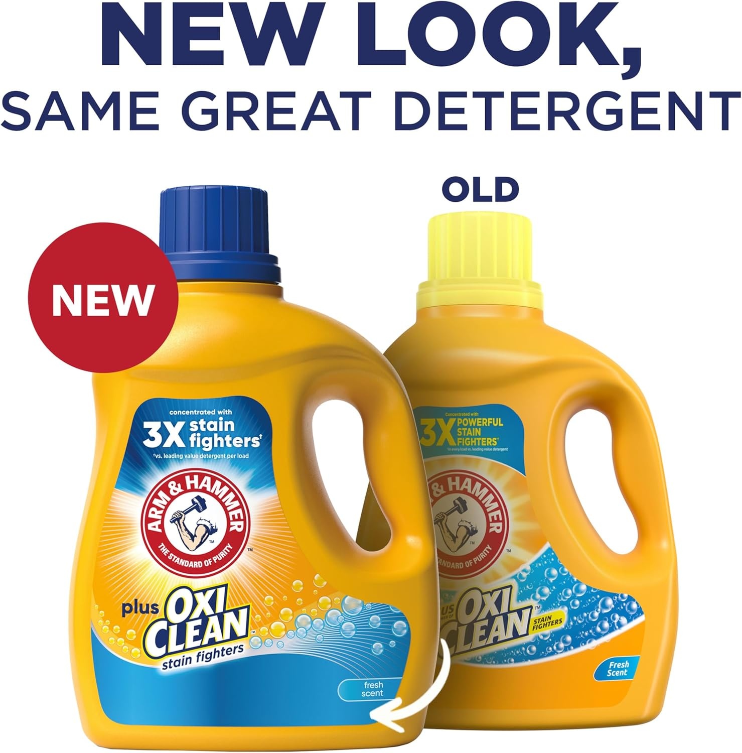 image:imageARM amp HAMMER Plus OxiClean Ultra Stain Fighters Liquid Laundry Detergent Stain Remover for Clothes Fresh Scent 74 Loads 962 Fl OzFresh Scent