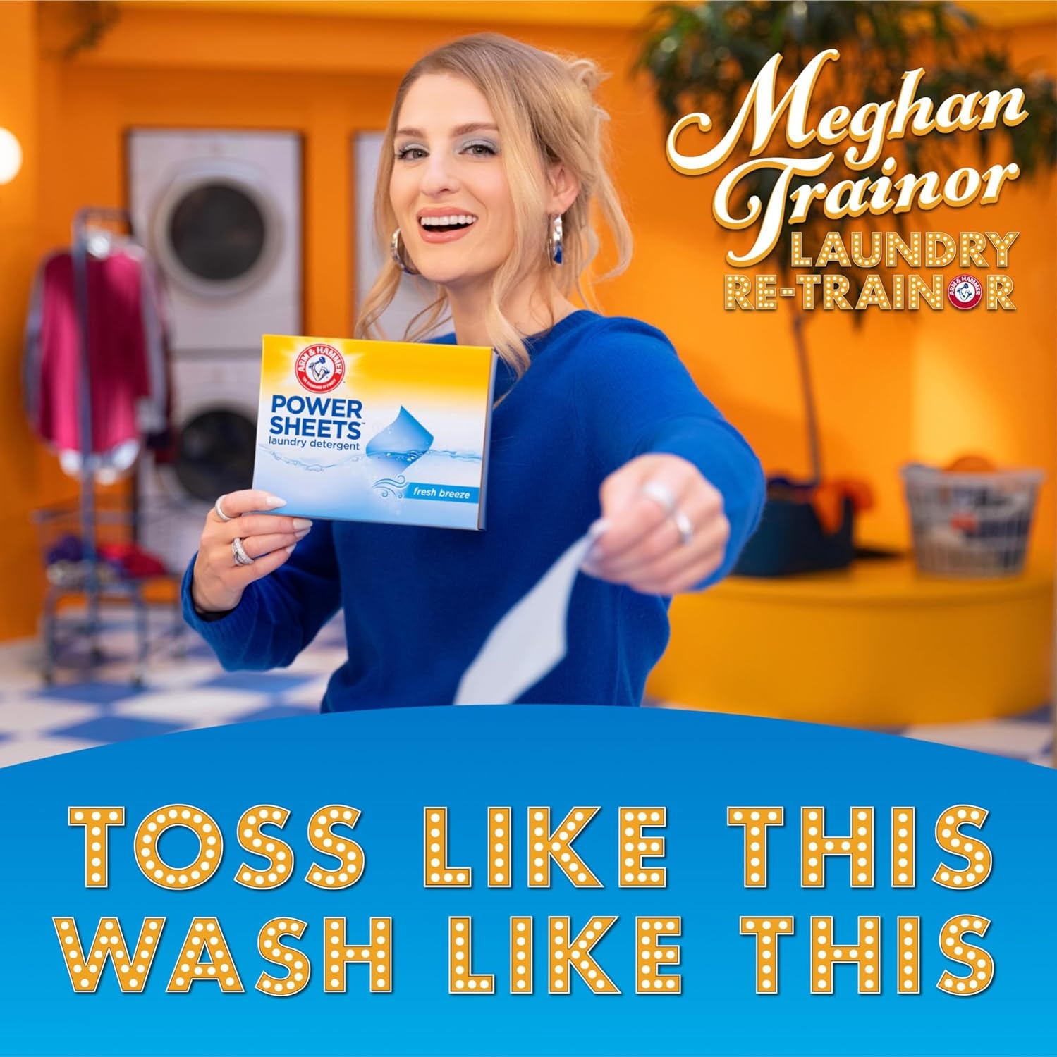 image:imageARM amp HAMMER Power Sheets Laundry Detergent Fresh Breeze Scent No Mess Lightweight and TravelFriendly 35 Count Up to 70 Small LoadsFresh Breeze