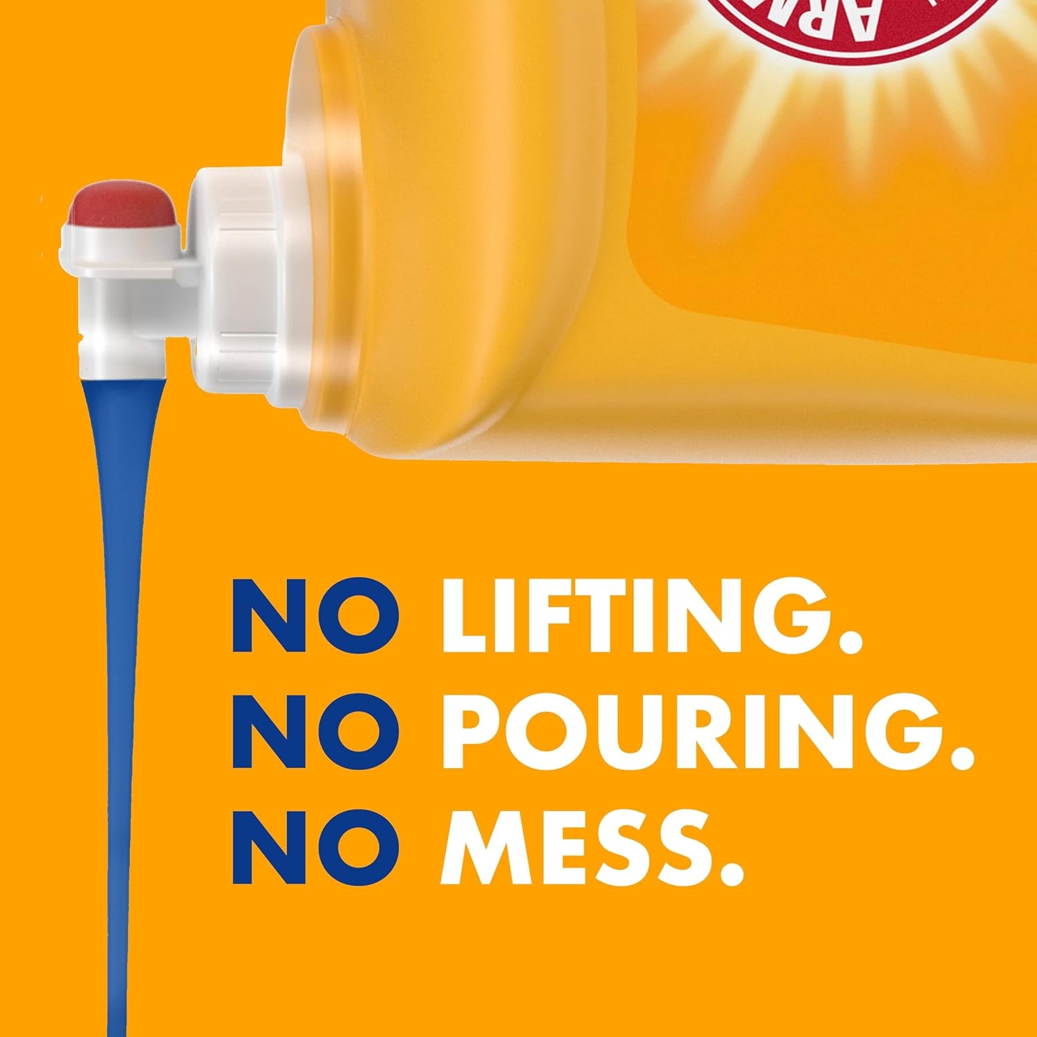 image:imageARM amp HAMMER Sensitive Skin Free amp Clear 140 Loads Liquid Laundry Detergent 140 Fl ozClean Burst