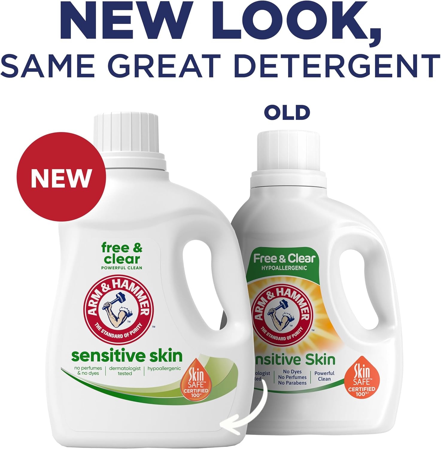 image:imageARM amp HAMMER Sensitive Skin Free amp Clear 140 Loads Liquid Laundry Detergent 140 Fl ozFragrance Free