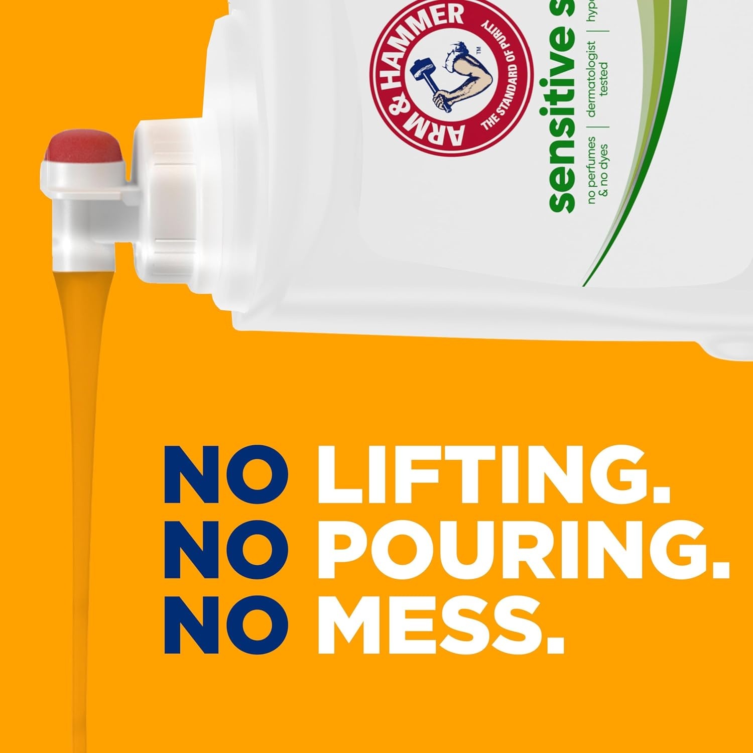 image:imageARM amp HAMMER Sensitive Skin Free amp Clear 140 Loads Liquid Laundry Detergent 140 Fl ozFragrance Free