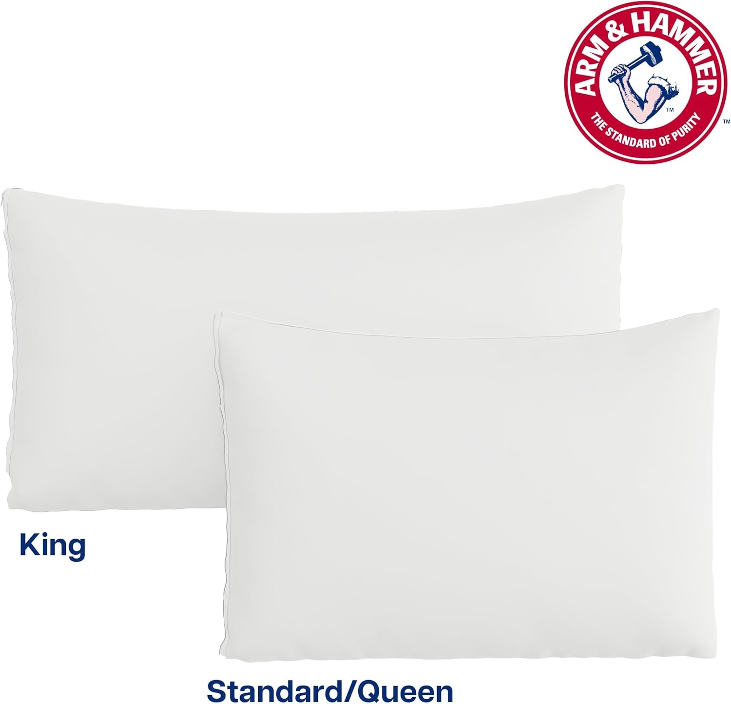 image:imageArm amp Hammer Cooling Comfort Zippered Pillow Protector 2Pack StandardQueenStandardQueen