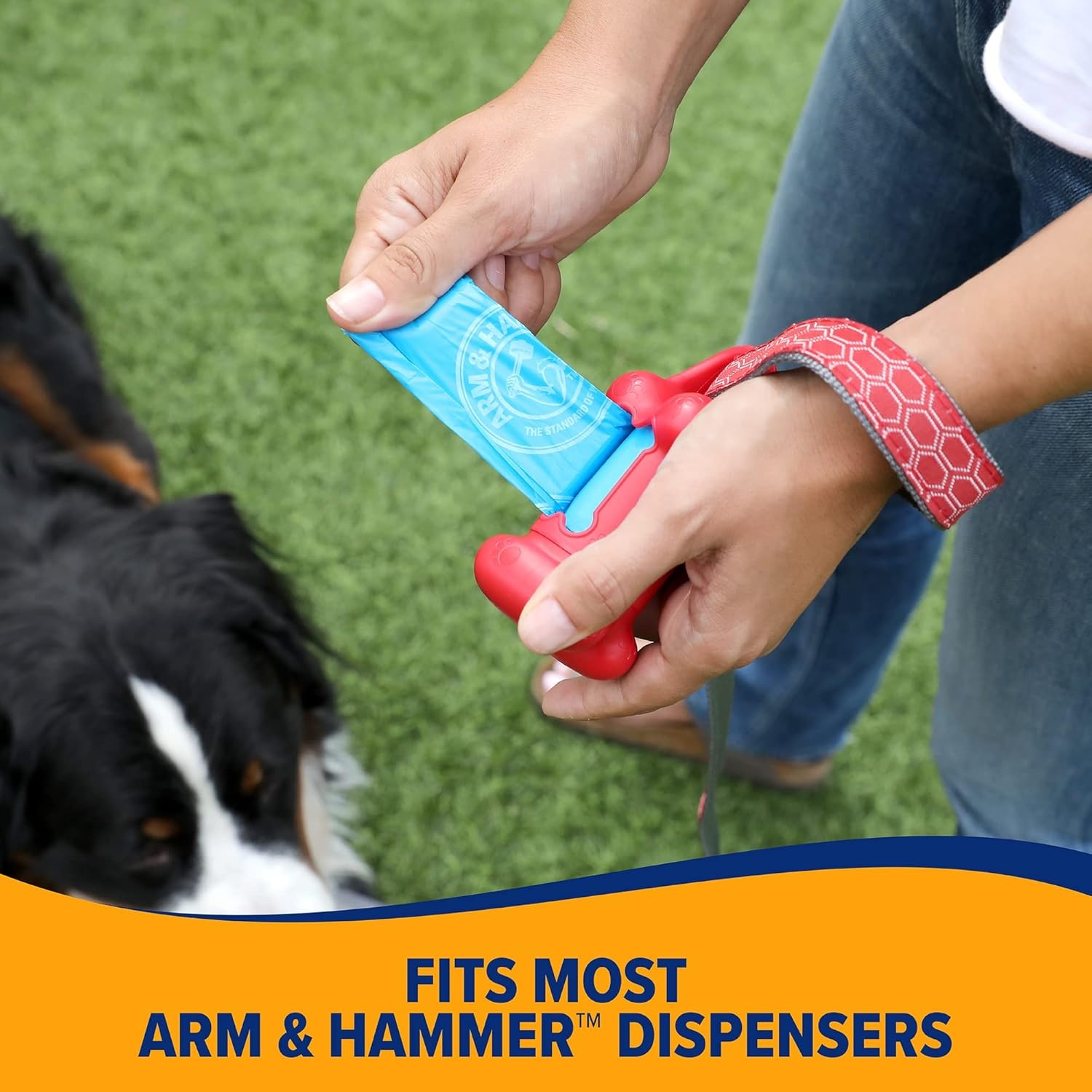 image:imageArm amp Hammer Durable Disposable Dog And Cat Waste Bags With Activated Baking Soda 180 Dog Poop Bags 9 x 14 Inches BlueAssorted