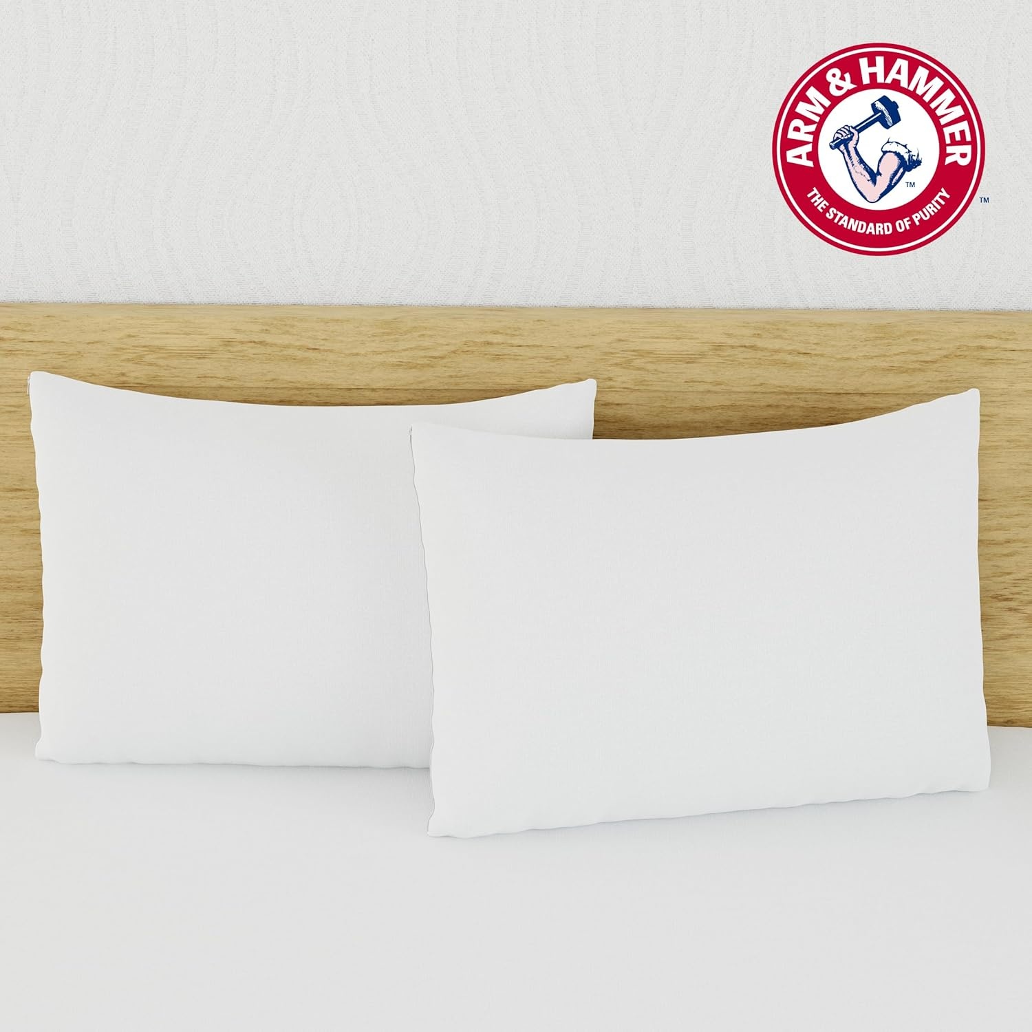 image:imageArm amp Hammer Eco Performance Zippered Pillow Protector with Tencel 2Pack KingStandardQueen