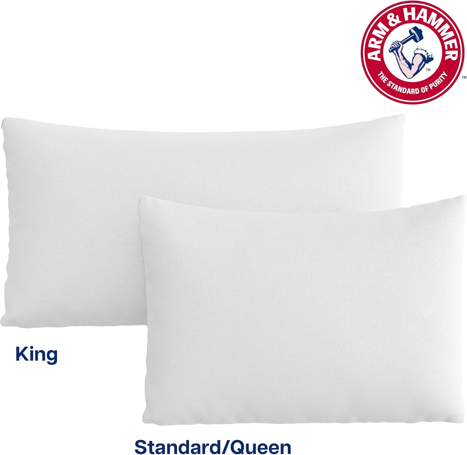 image:imageArm amp Hammer Eco Performance Zippered Pillow Protector with Tencel 2Pack KingStandardQueen