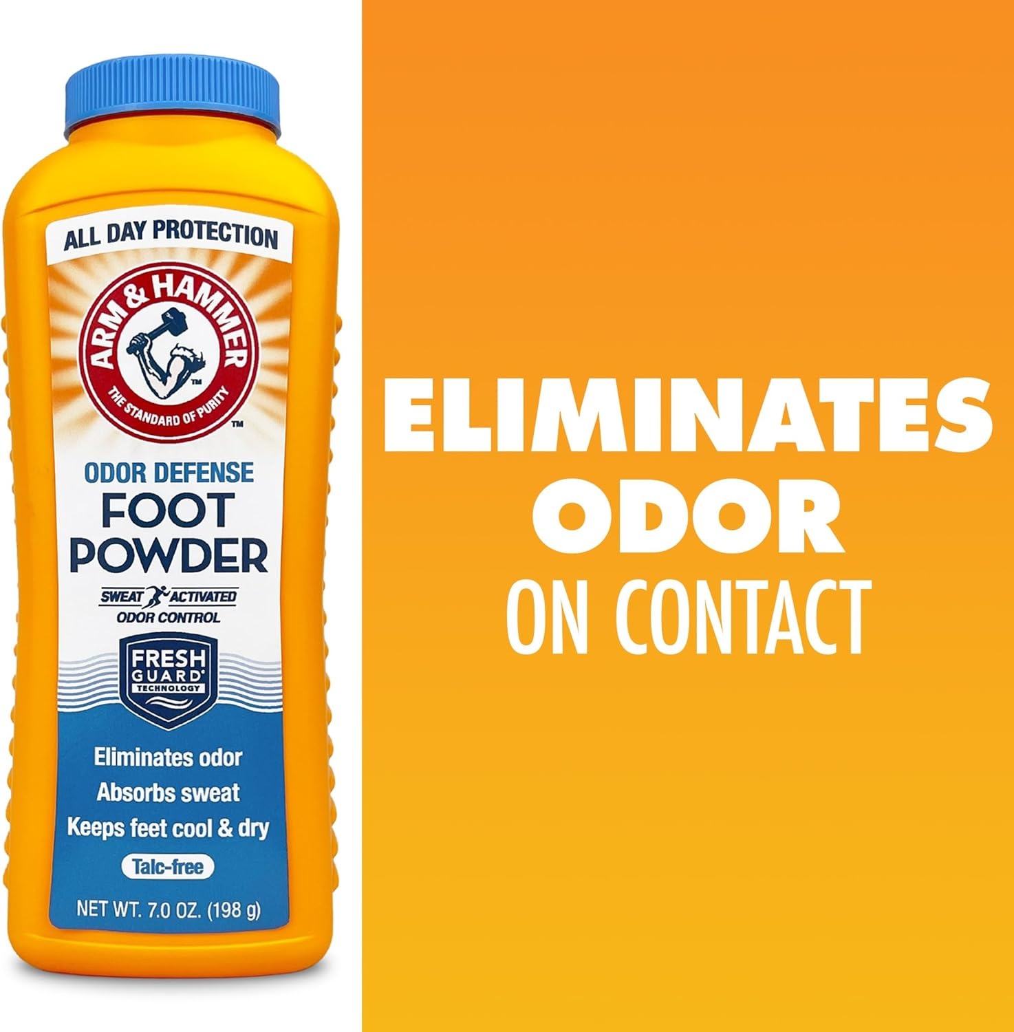 image:imageArm amp Hammer Foot Powder for Shoes amp Feet TalcFree Odor amp Moisture Control for Men amp Women 7 oz 3 Pack7 Ounce Pack of 1