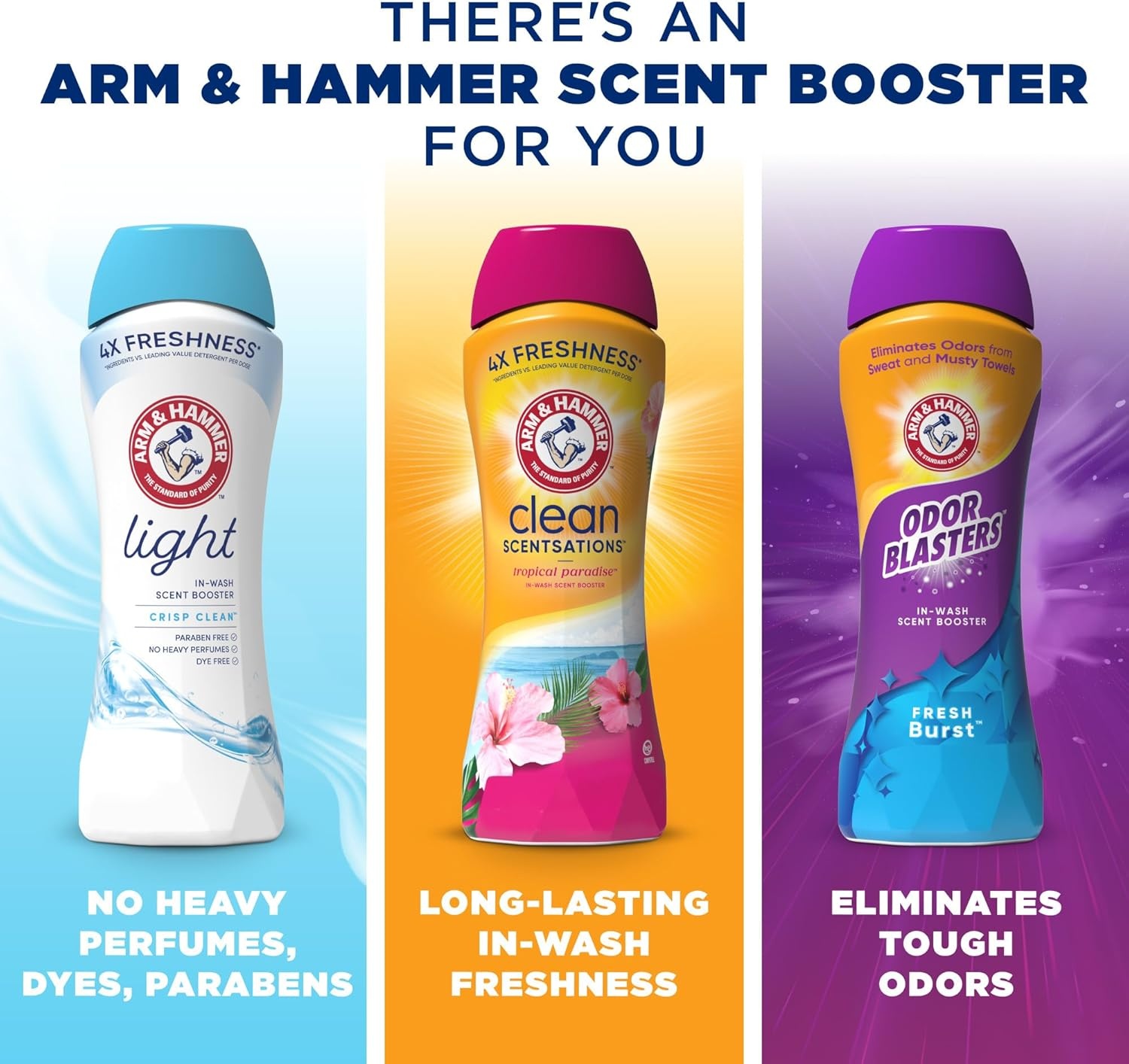 image:imageArm amp Hammer InWash Scent Booster Tropical Paradise 24 oz Pack of 424 Ounce Pack of 4