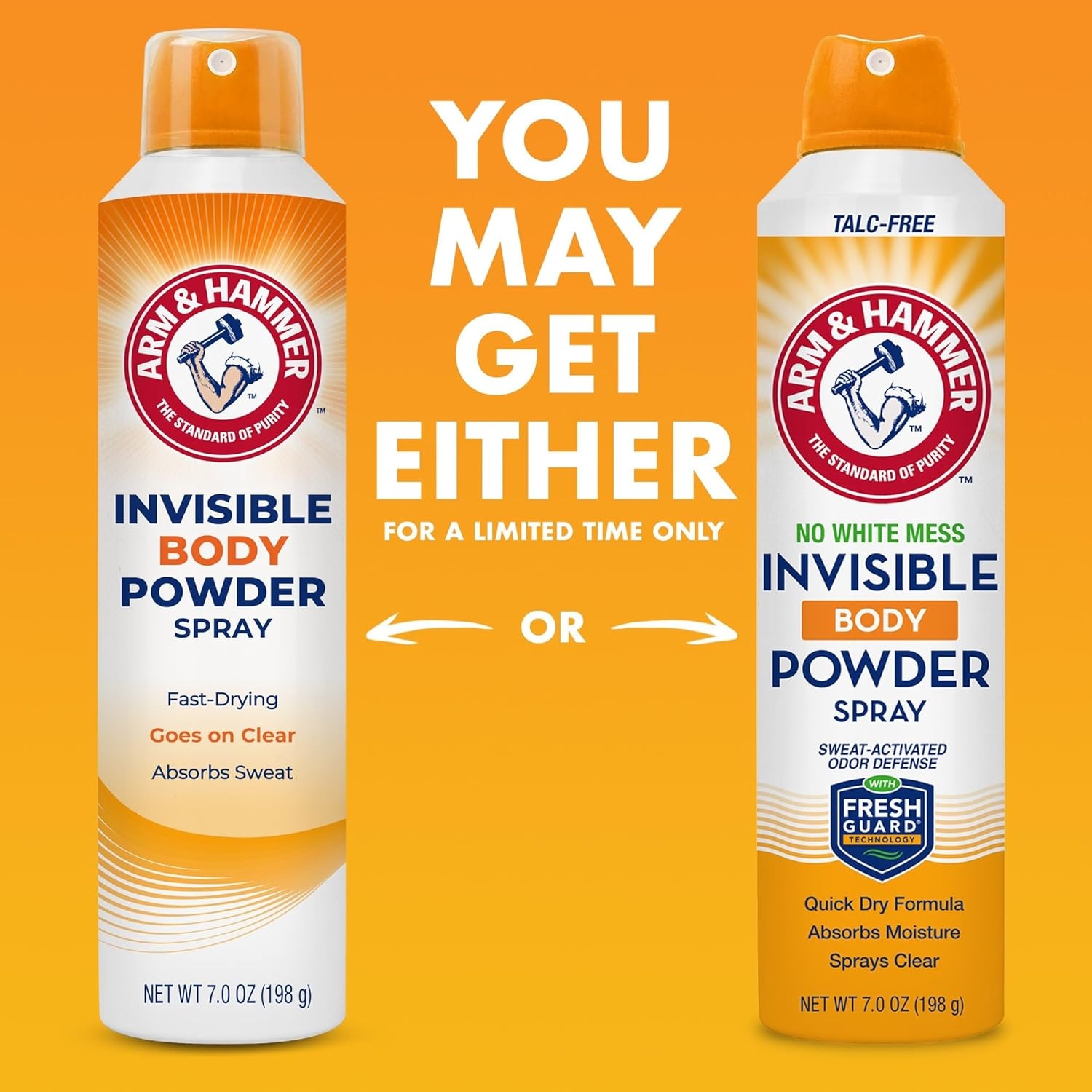 image:imageArm amp Hammer Invisible Body Powder Spray Clear TalcFree Body Odor amp Sweat Control For Men amp Women Spray Body Powder For Women And Men Arm And Hammer Body Spray Powder 7 Oz 3 Pack7 Ounce Pack of 1