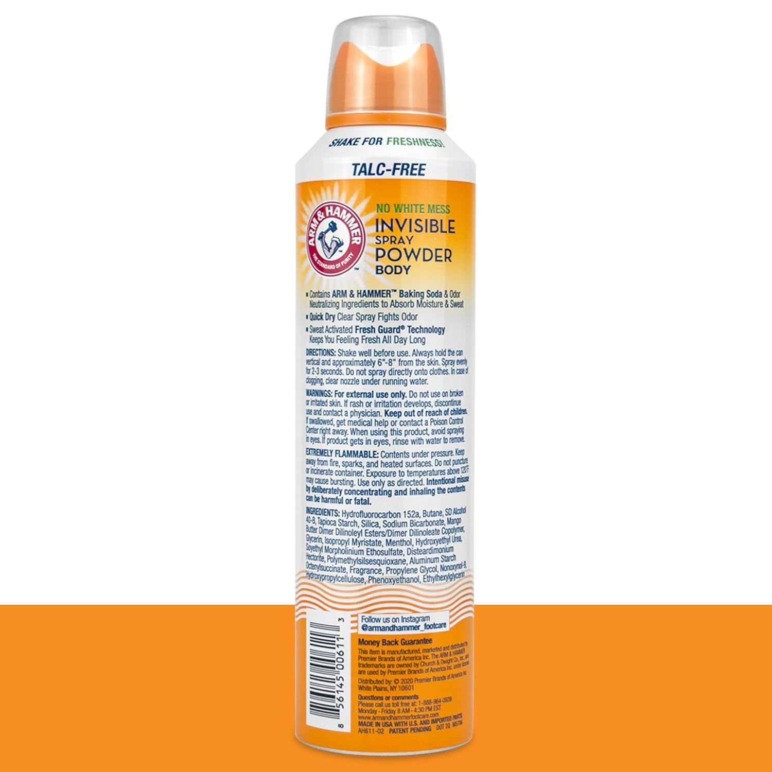 image:imageArm amp Hammer Invisible Body Powder Spray Clear TalcFree Body Odor amp Sweat Control For Men amp Women Spray Body Powder For Women And Men Arm And Hammer Body Spray Powder 7 Oz 3 Pack7 Ounce Pack of 3