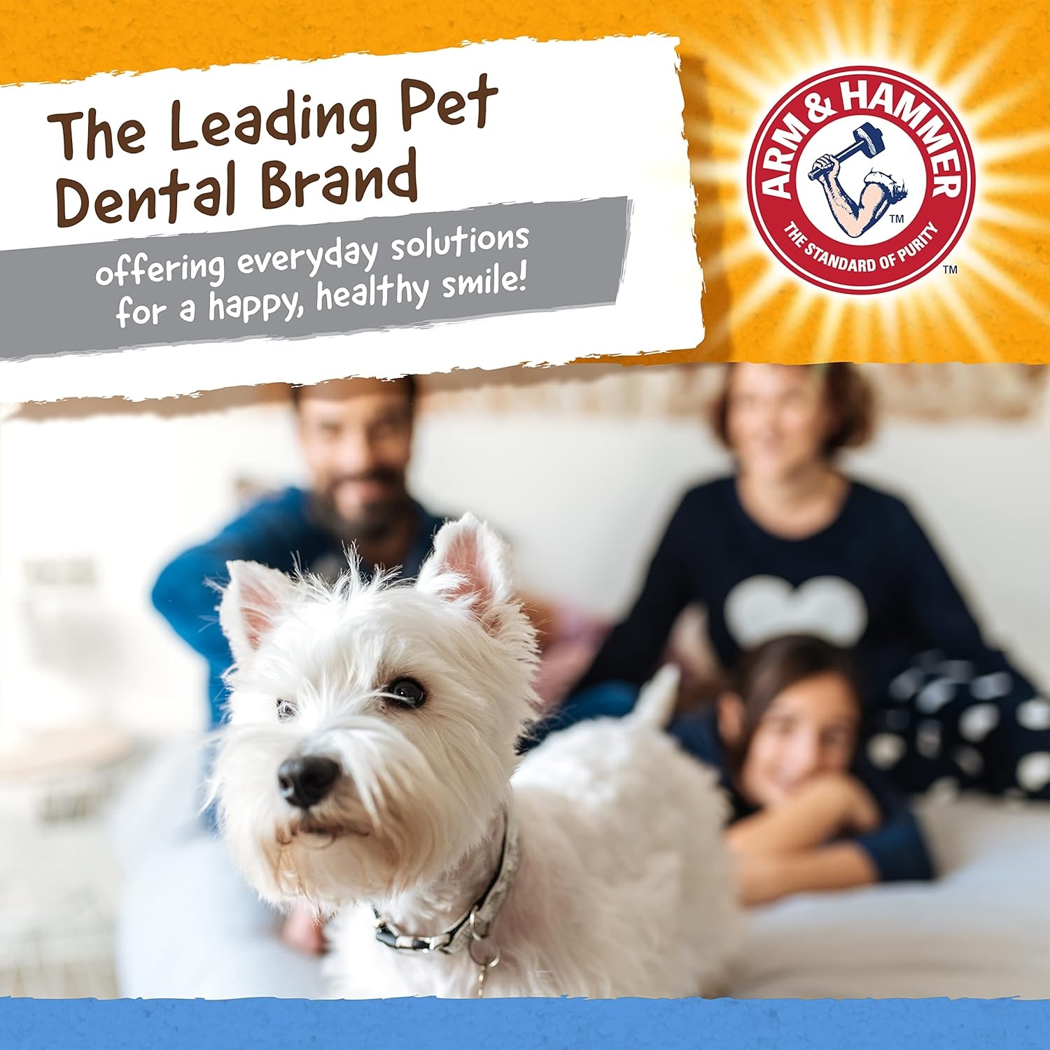 image:imageArm amp Hammer Nubbies Duality Bone Dog Dental Chew Toy Green Apple Flavor Baking Soda Infused Nubby Grooves Reduce Plaque and Tartar No Stuffing for Moderate ChewersBlue Yellow