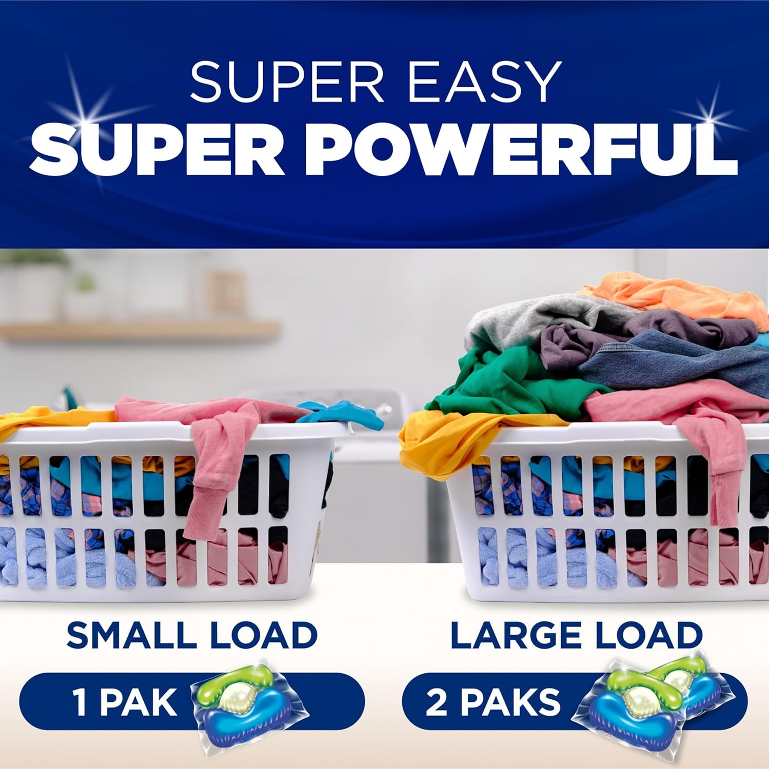 image:imageArm amp Hammer Plus OxiClean 5in1 Laundry Detergent Power Paks 42 Count Packaging may varyFresh Scent