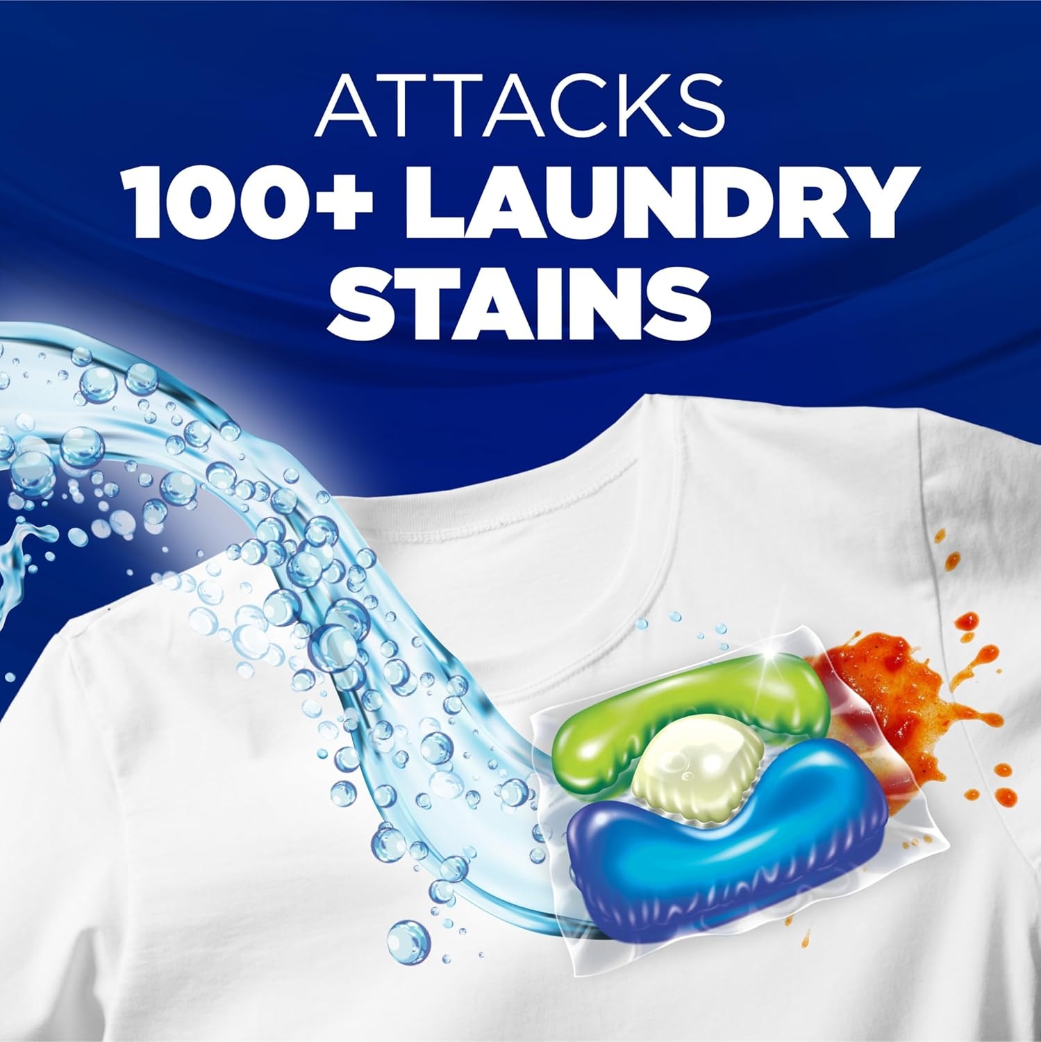 image:imageArm amp Hammer Plus OxiClean 5in1 Laundry Detergent Power Paks 42 Count Packaging may varyFresh Scent