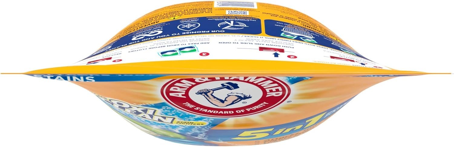 image:imageArm amp Hammer Plus OxiClean 5in1 Laundry Detergent Power Paks 42 Count Packaging may varyFresh Scent