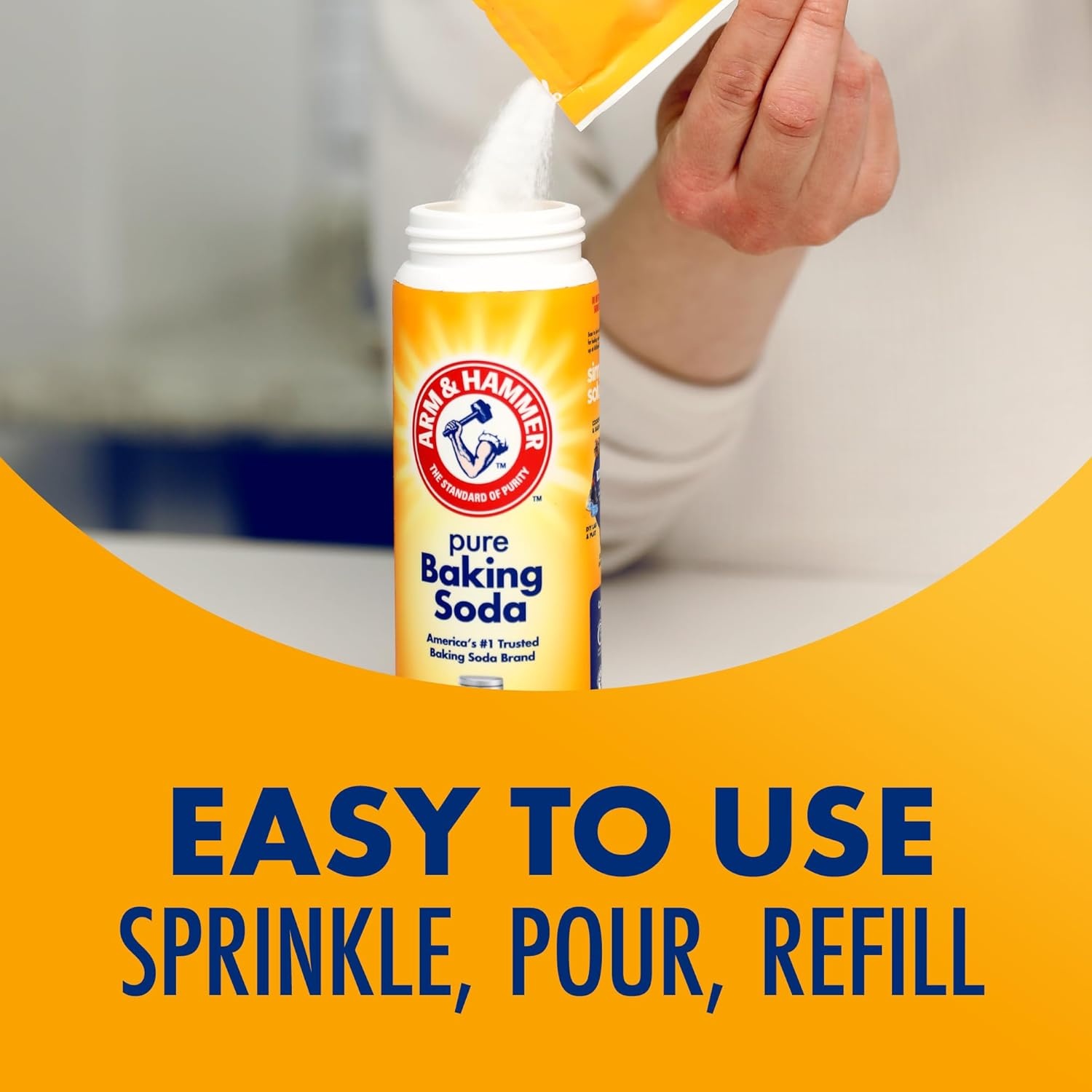 image:imageArm amp Hammer Pure Baking Soda Shaker 12 Oz Pack of 612 Ounce Pack of 6
