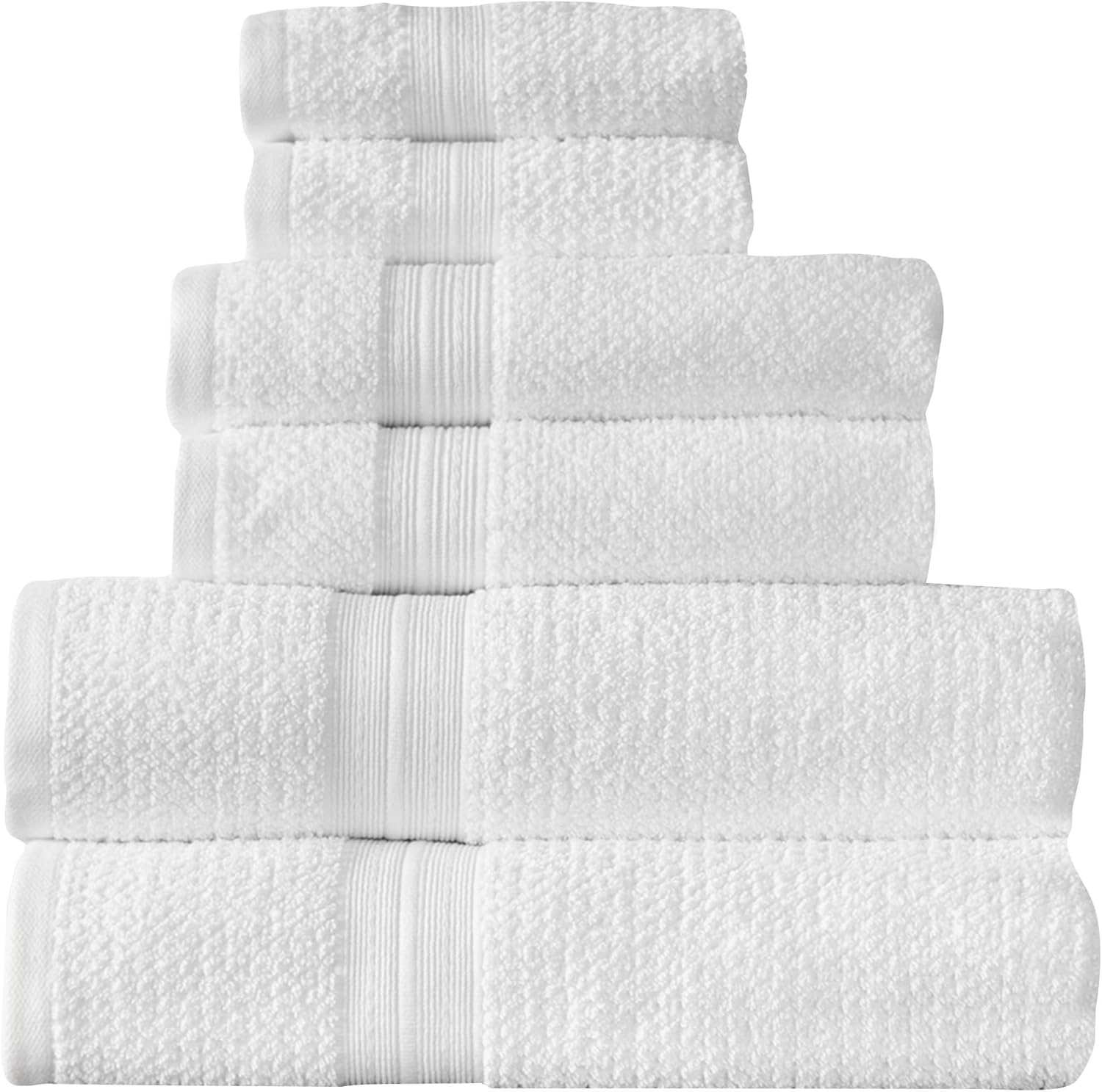 image:imageArm amp Hammer Quick Dry Bath Towel Set 6 Piece Light BlueWhite