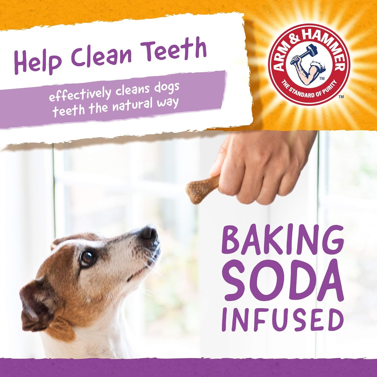 image:imageArm amp Hammer for Pets Nubbies Dental Treats Value Size Baking Soda amp Calcium Dog Dental Chews Helps Scrub Plaque amp Tartar While Chewing Peanut Butter Flavor 139 Count 528 Oz 6 PackPeanut Butter