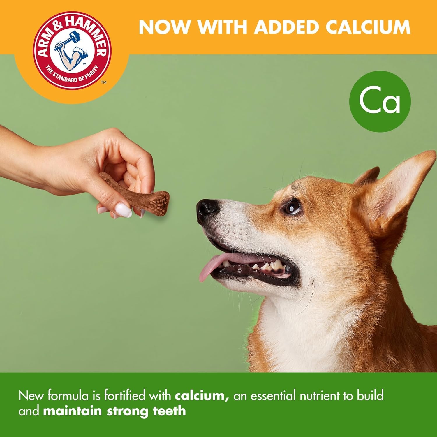 image:imageArm amp Hammer for Pets Nubbies Dental Treats Value Size Baking Soda amp Calcium Dog Dental Chews Helps Scrub Plaque amp Tartar While Chewing Peanut Butter Flavor 139 Count 528 Oz 6 PackChicken
