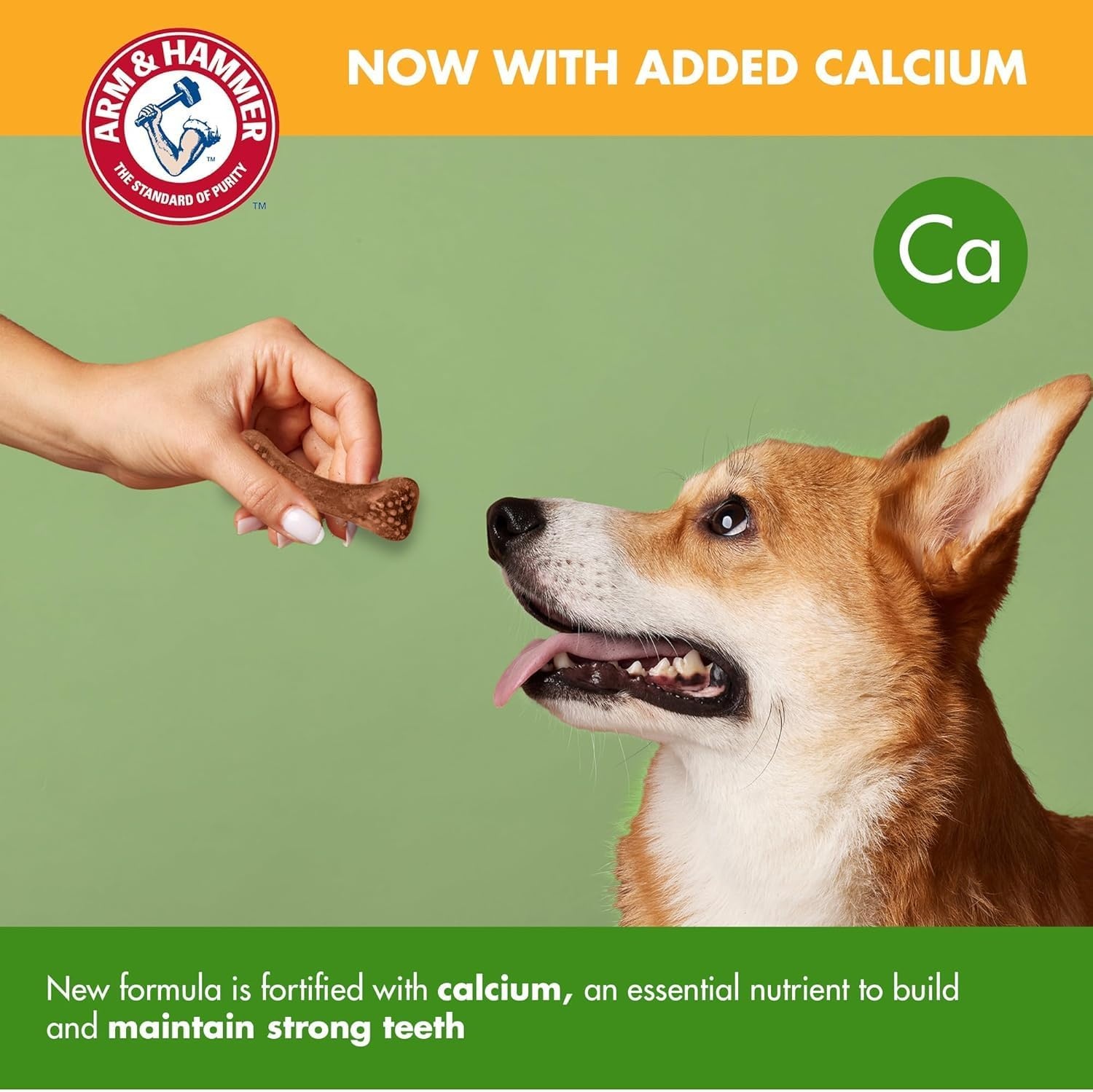 image:imageArm amp Hammer for Pets Nubbies Dental Treats Value Size Baking Soda amp Calcium Dog Dental Chews Helps Scrub Plaque amp Tartar While Chewing Peanut Butter Flavor 139 Count 528 Oz 6 PackChicken