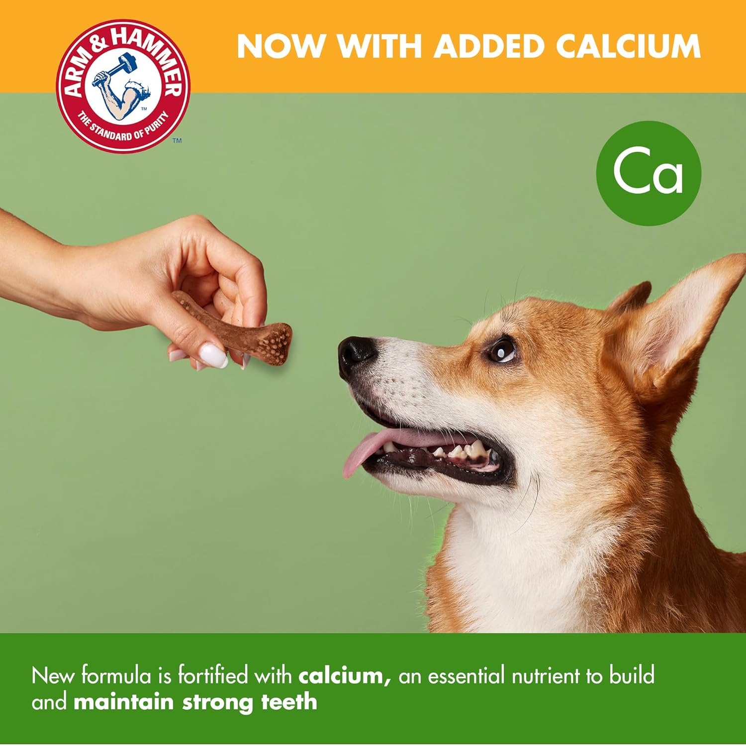 image:imageArm amp Hammer for Pets Nubbies Dental Treats Value Size Baking Soda amp Calcium Dog Dental Chews Helps Scrub Plaque amp Tartar While Chewing Peanut Butter Flavor 139 Count 528 Oz 6 PackPeanut Butter