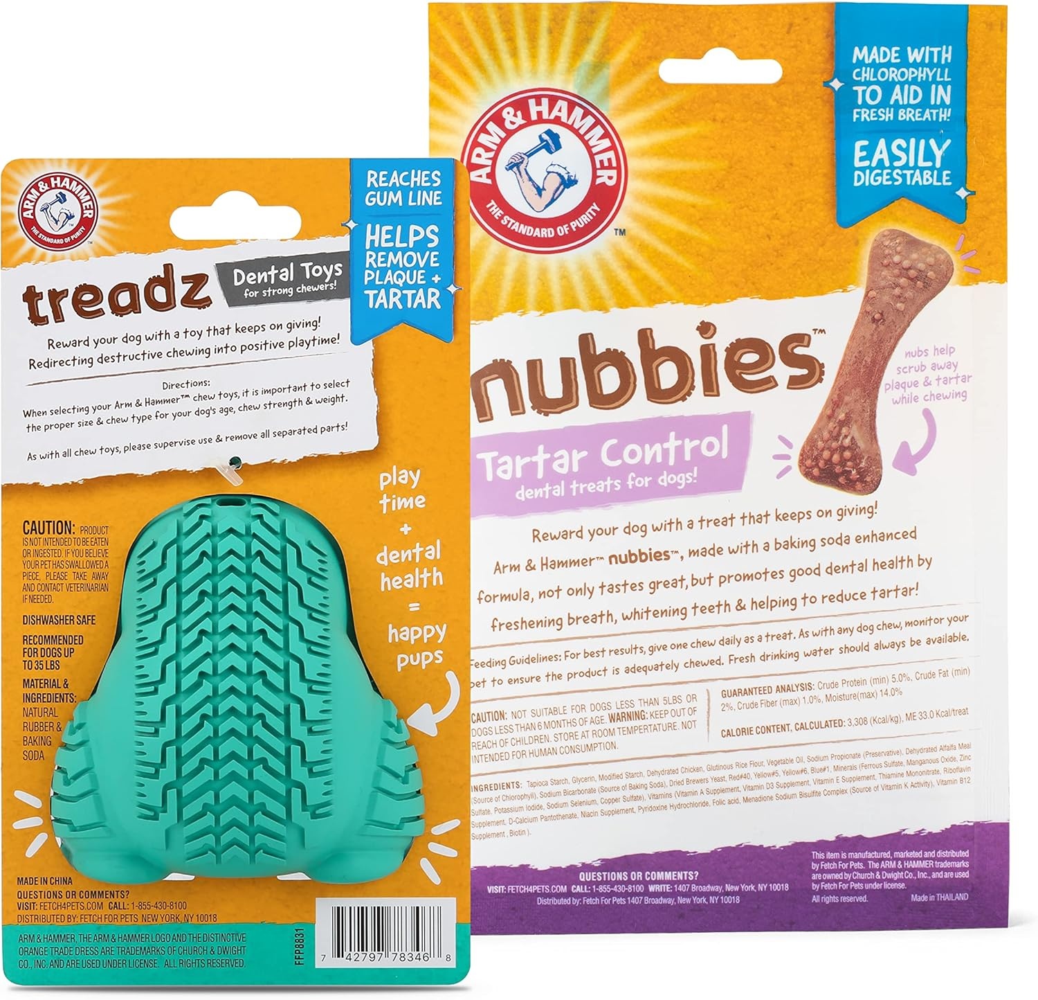 image:imageArm and Hammer for Pets Super Treadz Gator Dental Chew Toy for Dogs Reduces Plaque and Tartar Without Brushing Baking Soda Infused Dishwasher Safe Dogs Up to 35 LbsGorilla