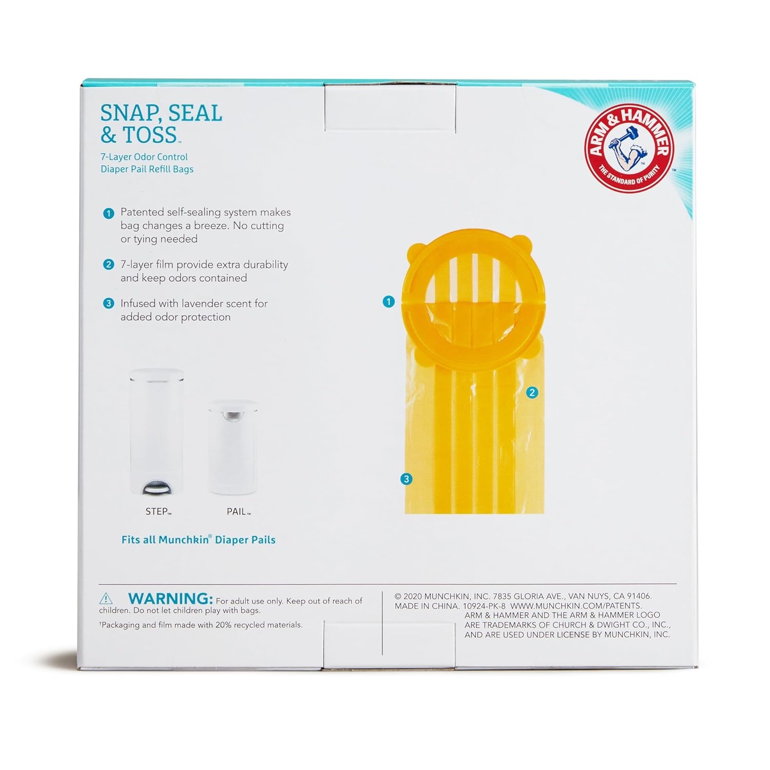 image:imageMunchkin Arm amp Hammer Pacifier Wipes Safely Cleans Breast Pump Parts and Feeding Essentials for Baby and Toddler 2 Pack 72 Wipes20 Pack