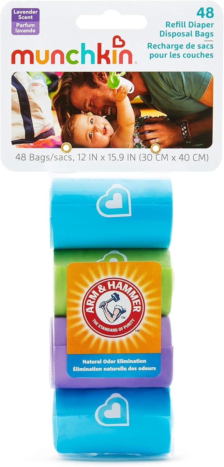 image:imageMunchkin Arm and Hammer Diaper Bag Refills 6 Pack 72 Bags12 Count Pack of 4