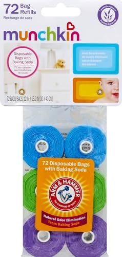 image:imageMunchkin Arm and Hammer Diaper Bag Refills 6 Pack 72 Bags12 Count Pack of 6