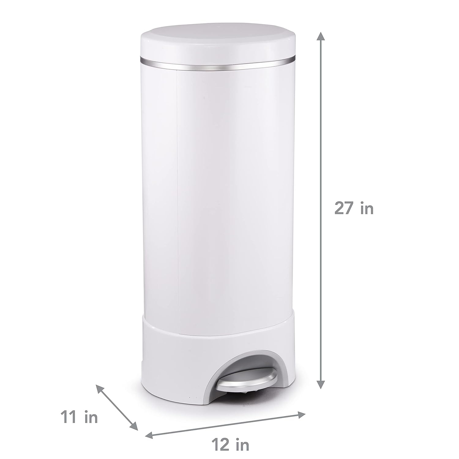 image:imageMunchkin STEP Diaper Pail Powered by Arm amp Hammer 1 in Odor Control AwardWinning Includes 1 Snap Seal amp Toss Bag 1 Starter Refill Ring and 1 PUCK Baking Soda CartridgeDiaper Pail