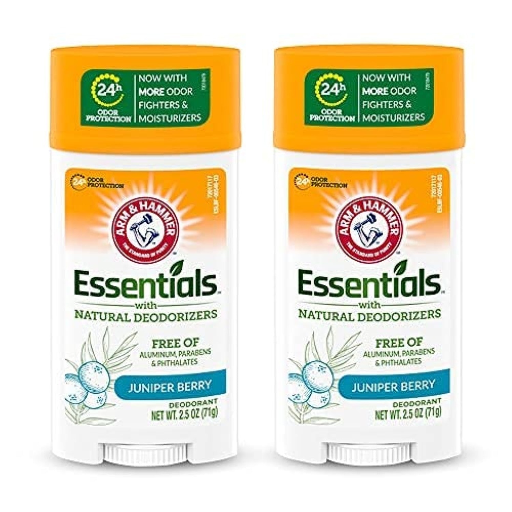 image:imageARM amp HAMMER Essentials Deodorant Clean Juniper Berry Wide Stick Made with Natural Deodorizers Free From Aluminum Parabens amp Phthalates 25 oz Pack of 2Juniper Berry