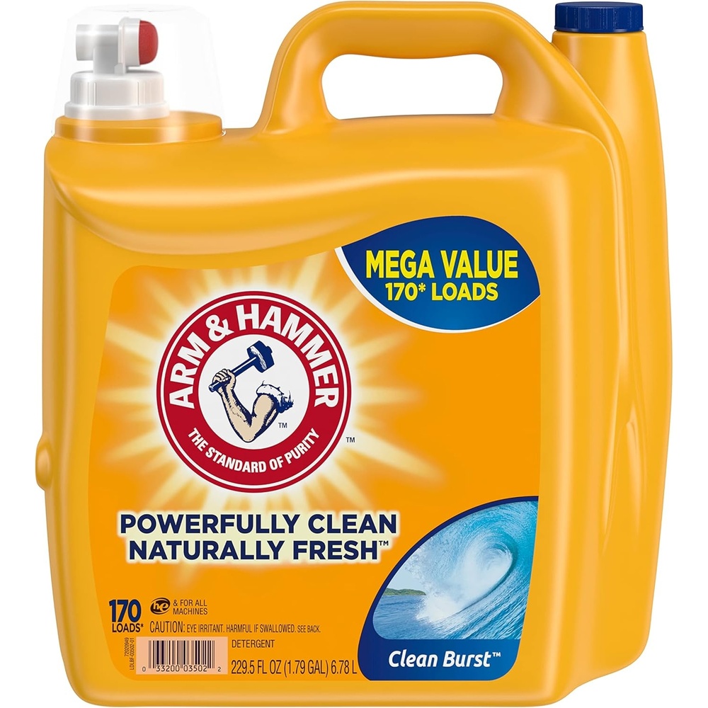 image:imageARM amp HAMMER Sensitive Skin Free amp Clear 140 Loads Liquid Laundry Detergent 140 Fl ozClean Burst