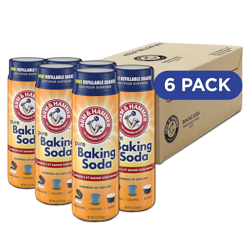 image:imageArm amp Hammer Pure Baking Soda Shaker 12 Oz Pack of 612 Ounce Pack of 6