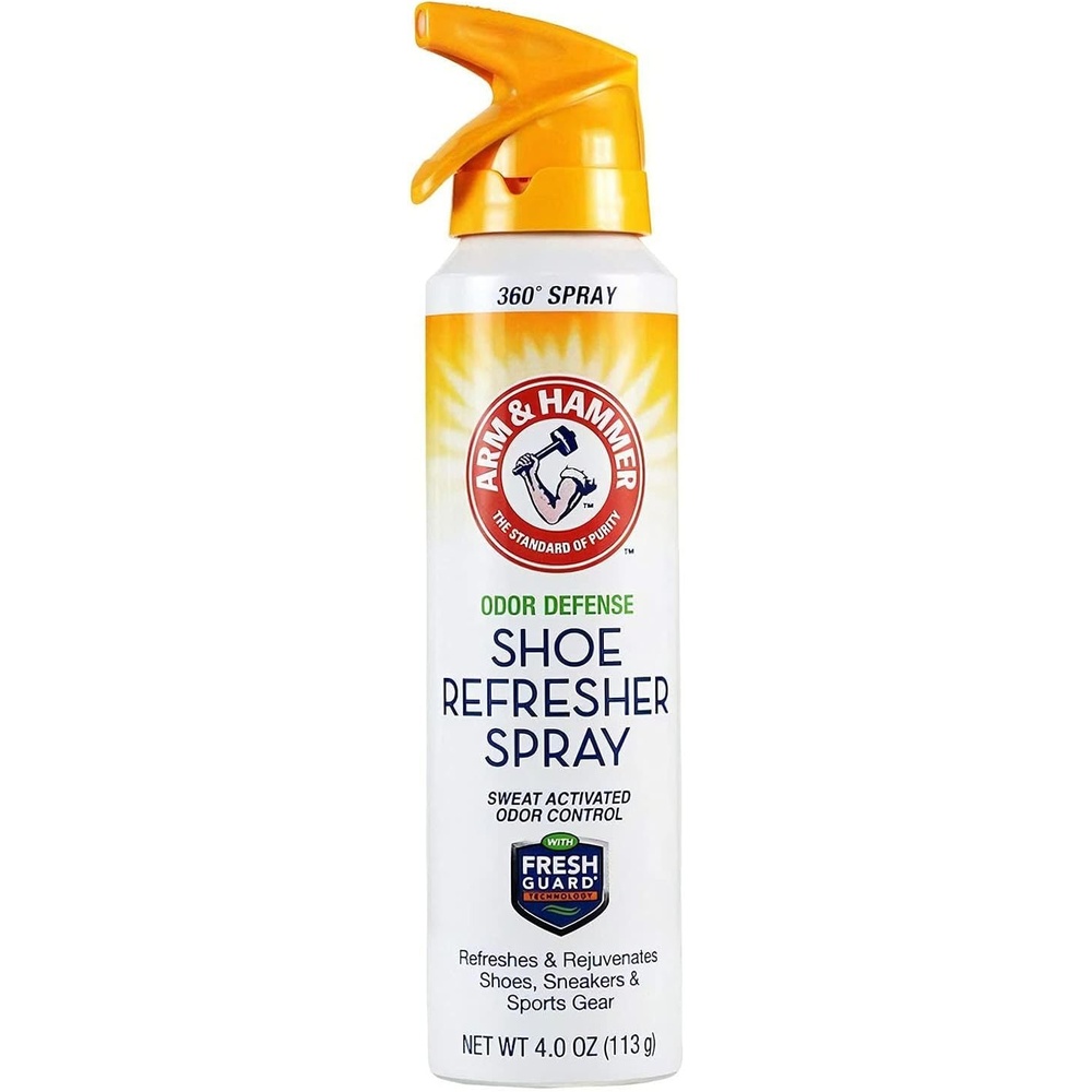 image:imageArm and Hammer Shoe Refresher Spray MultiPurpose Odor Remover for All Types of Footwear Shoe Deodorizer Spray Shoe Odor Eliminator Shoe Spray Shoe Smell Eliminator 4 oz 1 Pack1 Ounce Pack of 1