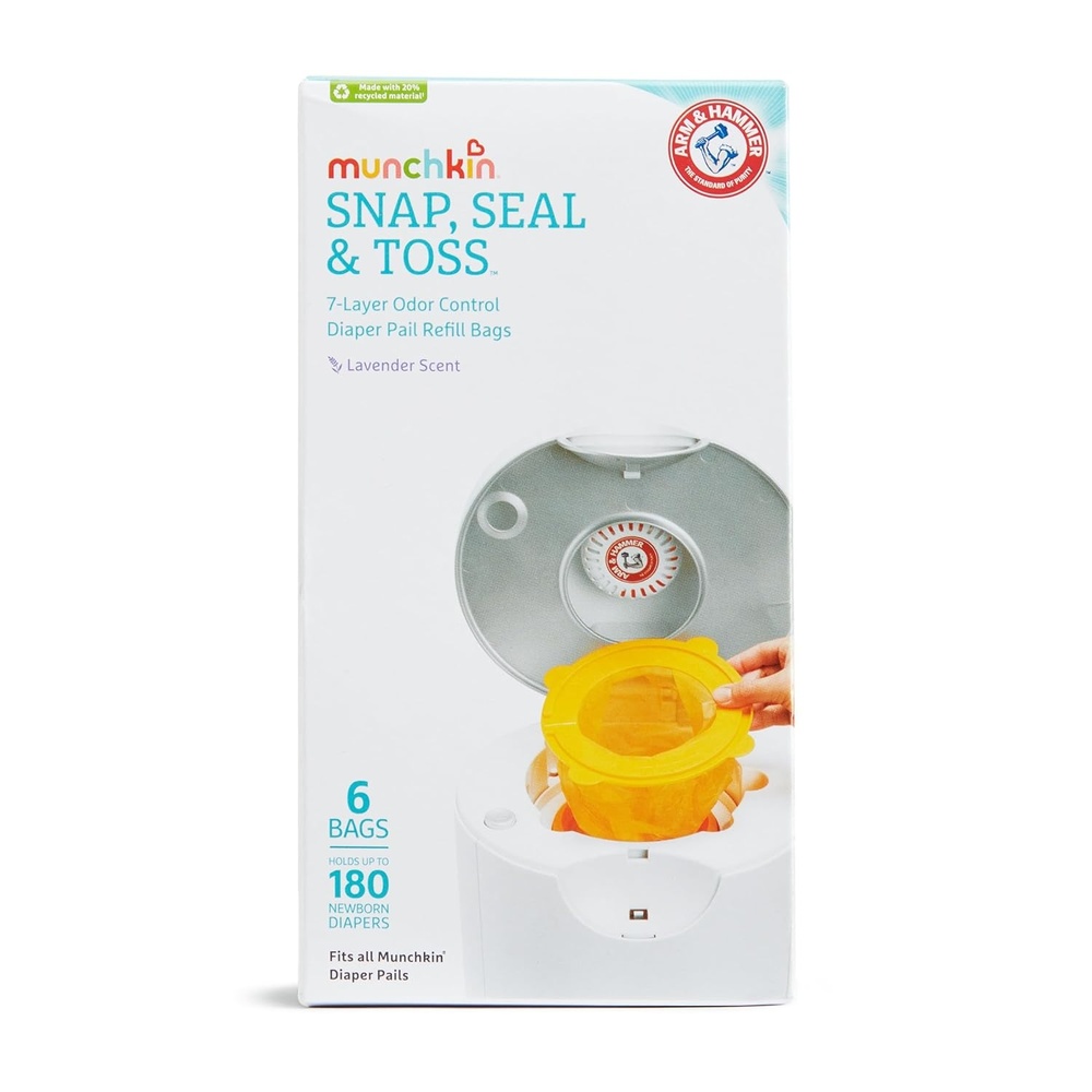 image:imageMunchkin Arm amp Hammer Pacifier Wipes  Safely Cleans Breast Pump Parts and Feeding Essentials for Baby and Toddler 2 Pack 72 Wipes6 Pack
