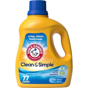 ARM & HAMMER Clean & Simple, 77 Loads Liquid Laundry Detergent, 100.5 Fl oz(Crisp Clean)
