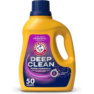 ARM & HAMMER Deep Clean Odor Formula, Liquid Laundry Detergent, 102 fl oz​, 68 Loads(Radiant Burst)